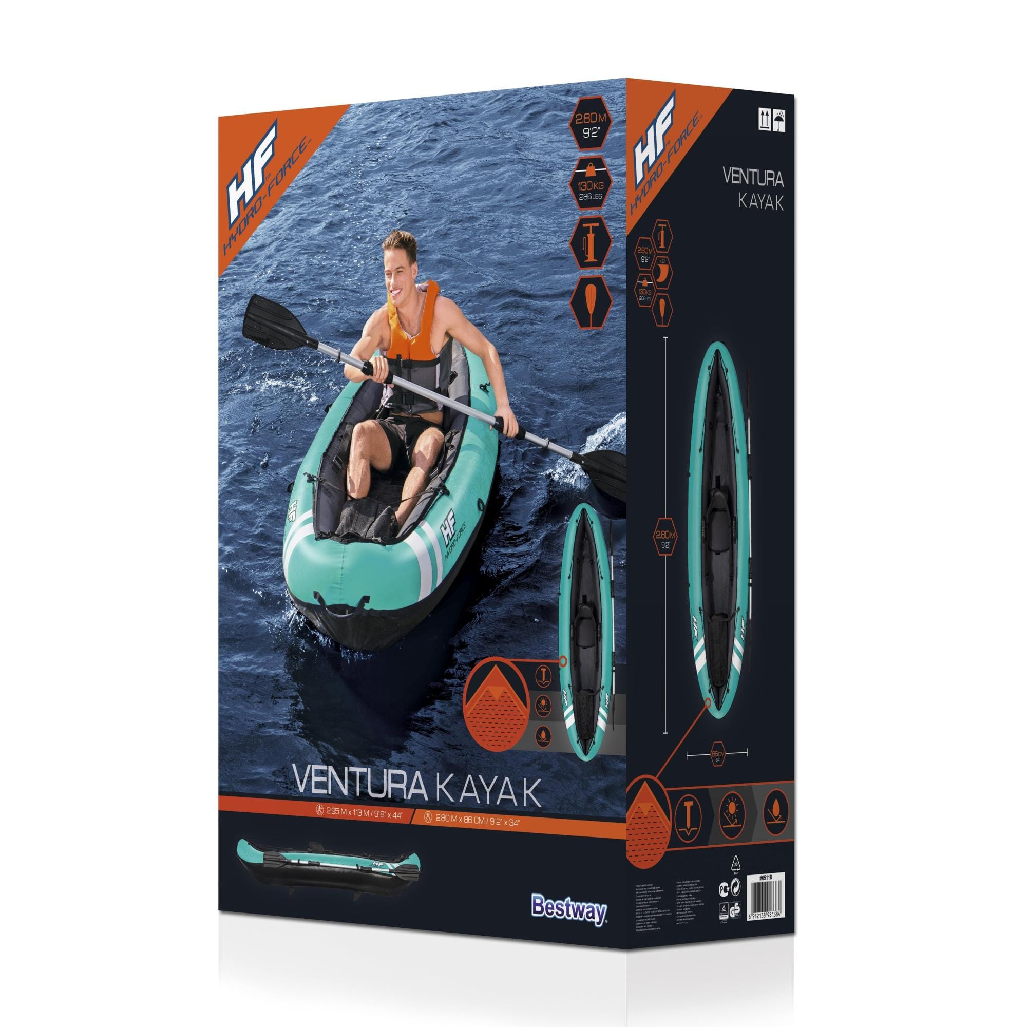 Sport Acquatici Kayak gonfiabile Ventura, 1 posto da 280x86 cm Bestway 9