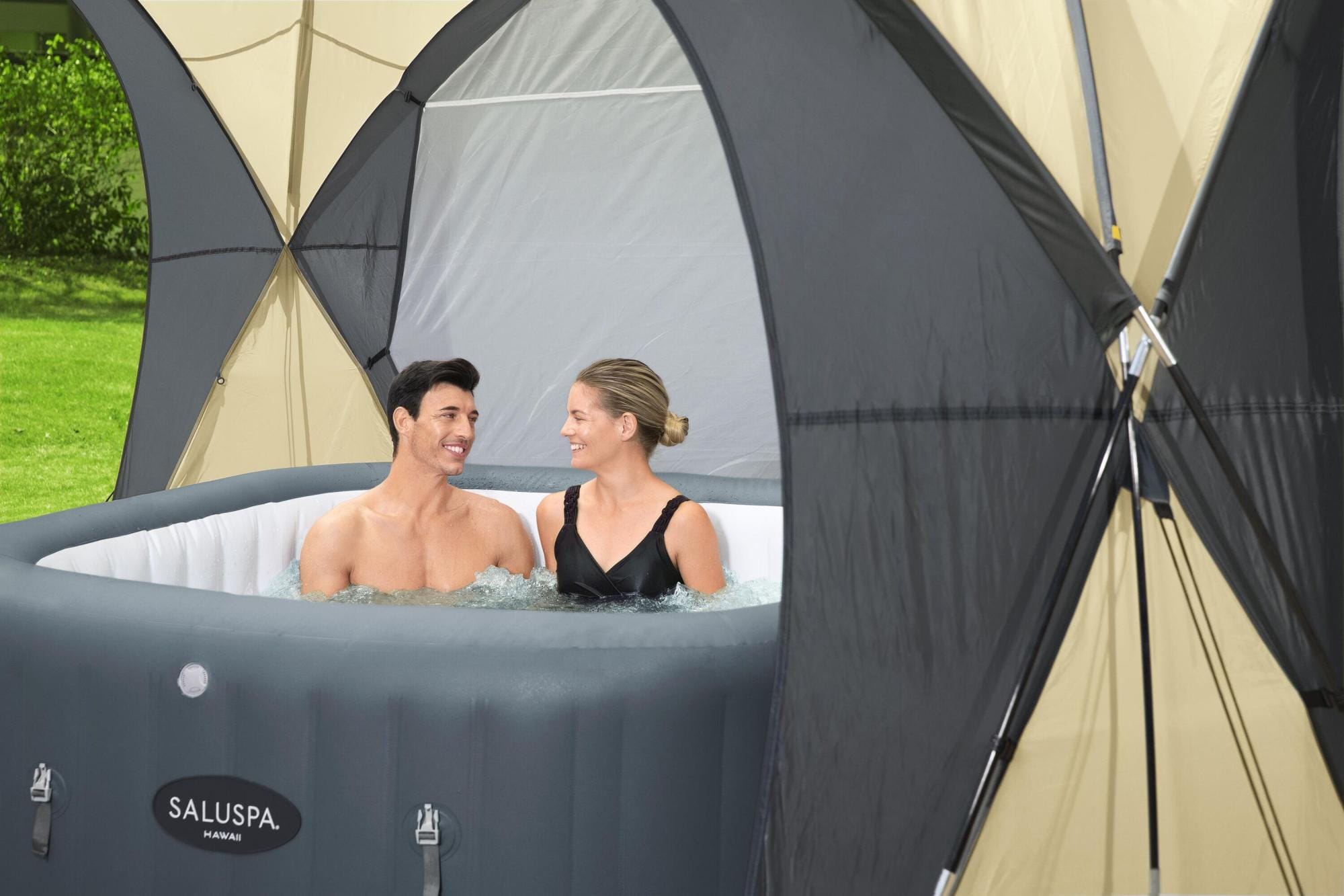 Accessori Piscine e Spa Gazebo per idromassaggi Lay-Z-Spa da 390x390x255 cm Bestway 1
