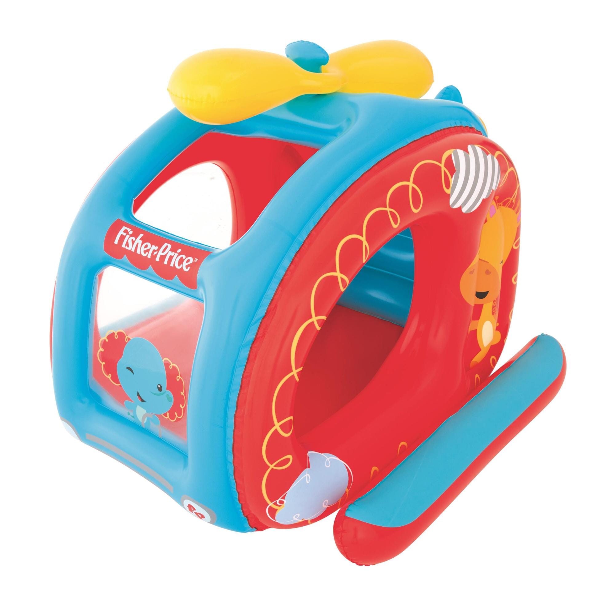 Giochi gonfiabili per bambini Playcenter gonfiabile Elicottero Fisher-Price con palline Bestway 7