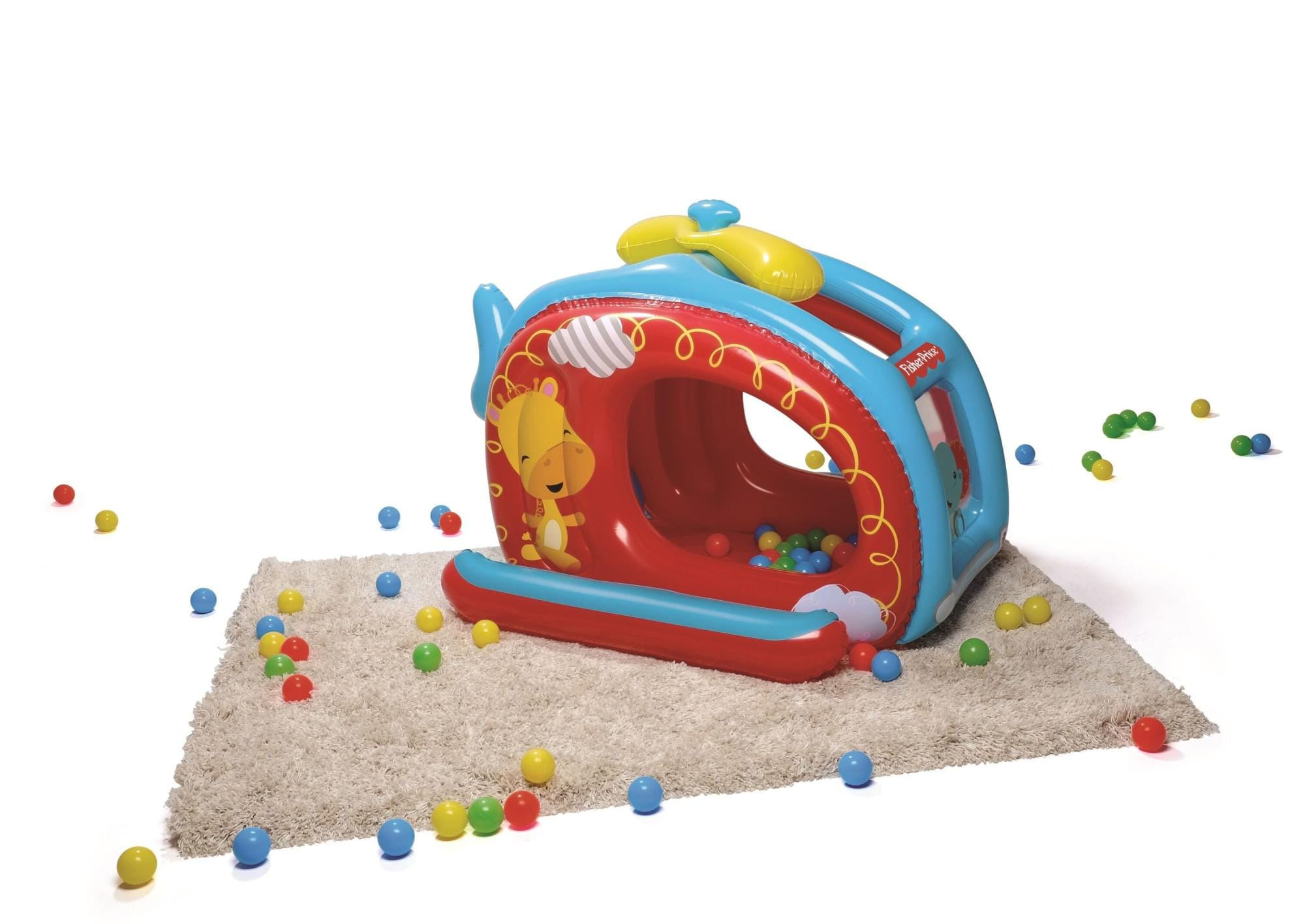Giochi gonfiabili per bambini Playcenter gonfiabile Elicottero Fisher-Price con palline Bestway 8