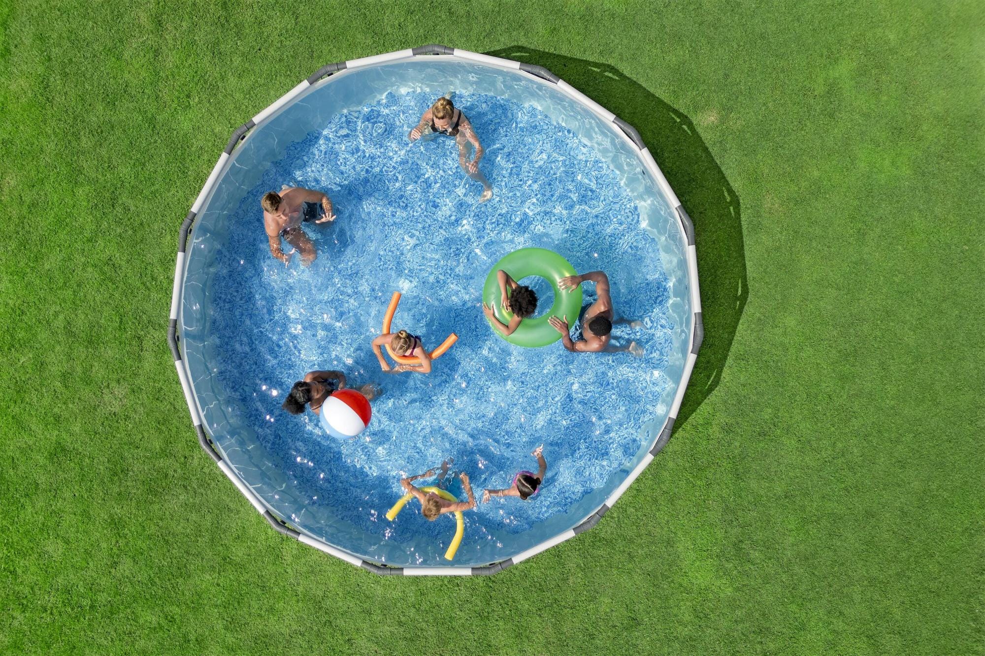 Piscine fuori terra Piscina base struttura e liner Steel pro Max da 457x107 cm Bestway 12