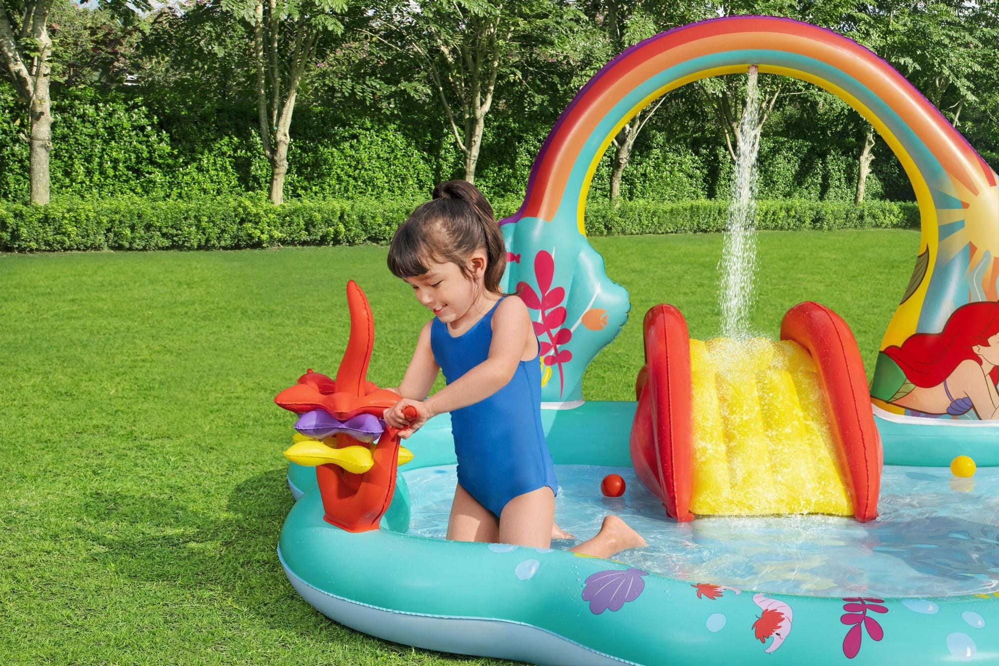 Giochi gonfiabili per bambini Playcenter gonfiabile La Sirenetta Disney Bestway 6