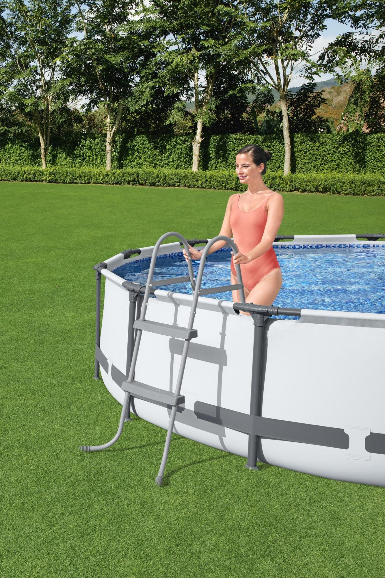 Accessori Piscine e Spa Scaletta per piscina da 84 cm Bestway 5
