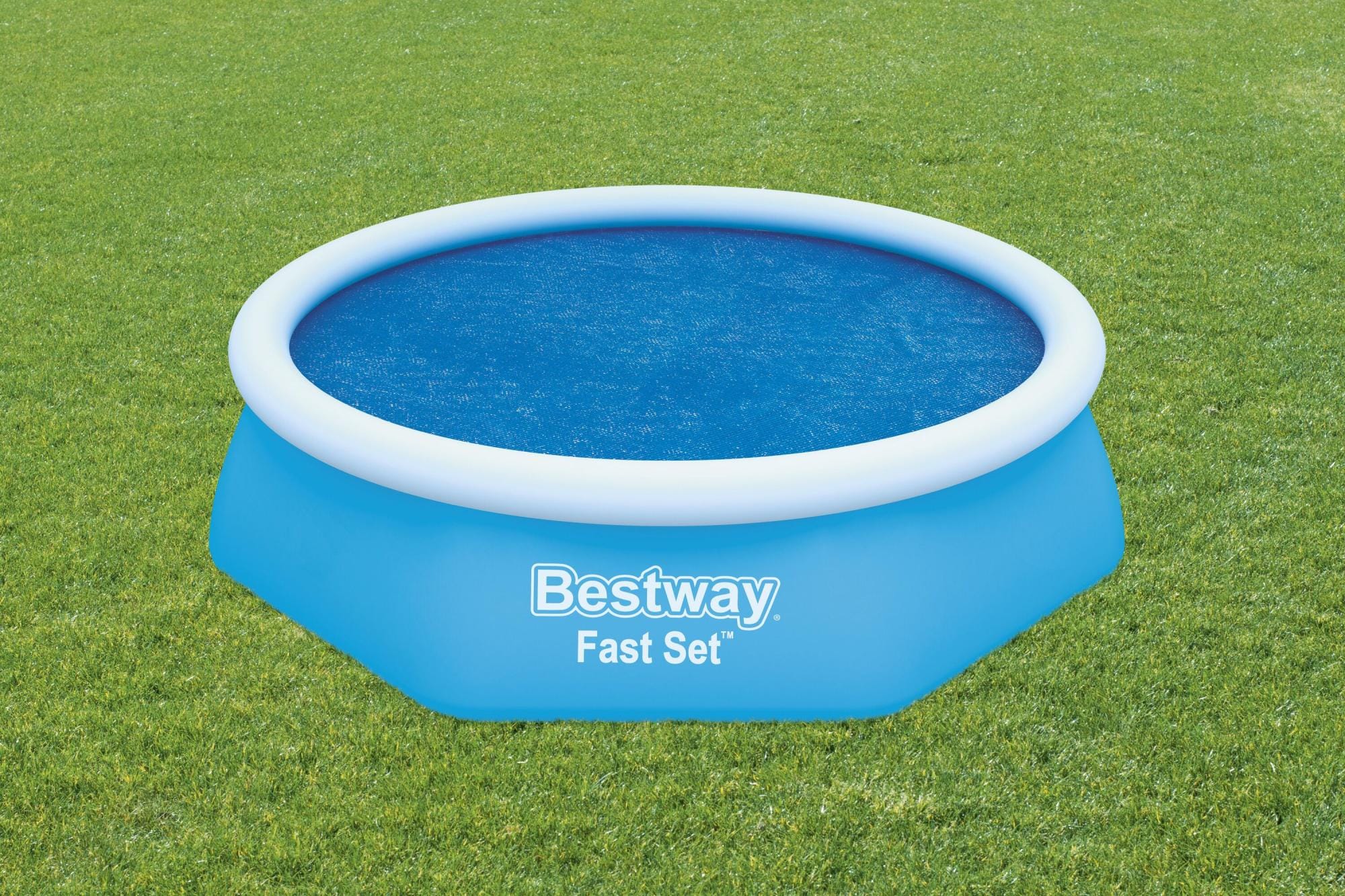 Coperture e Tappetini Copertura solare per piscina rotonda da 244x66 cm Bestway 1