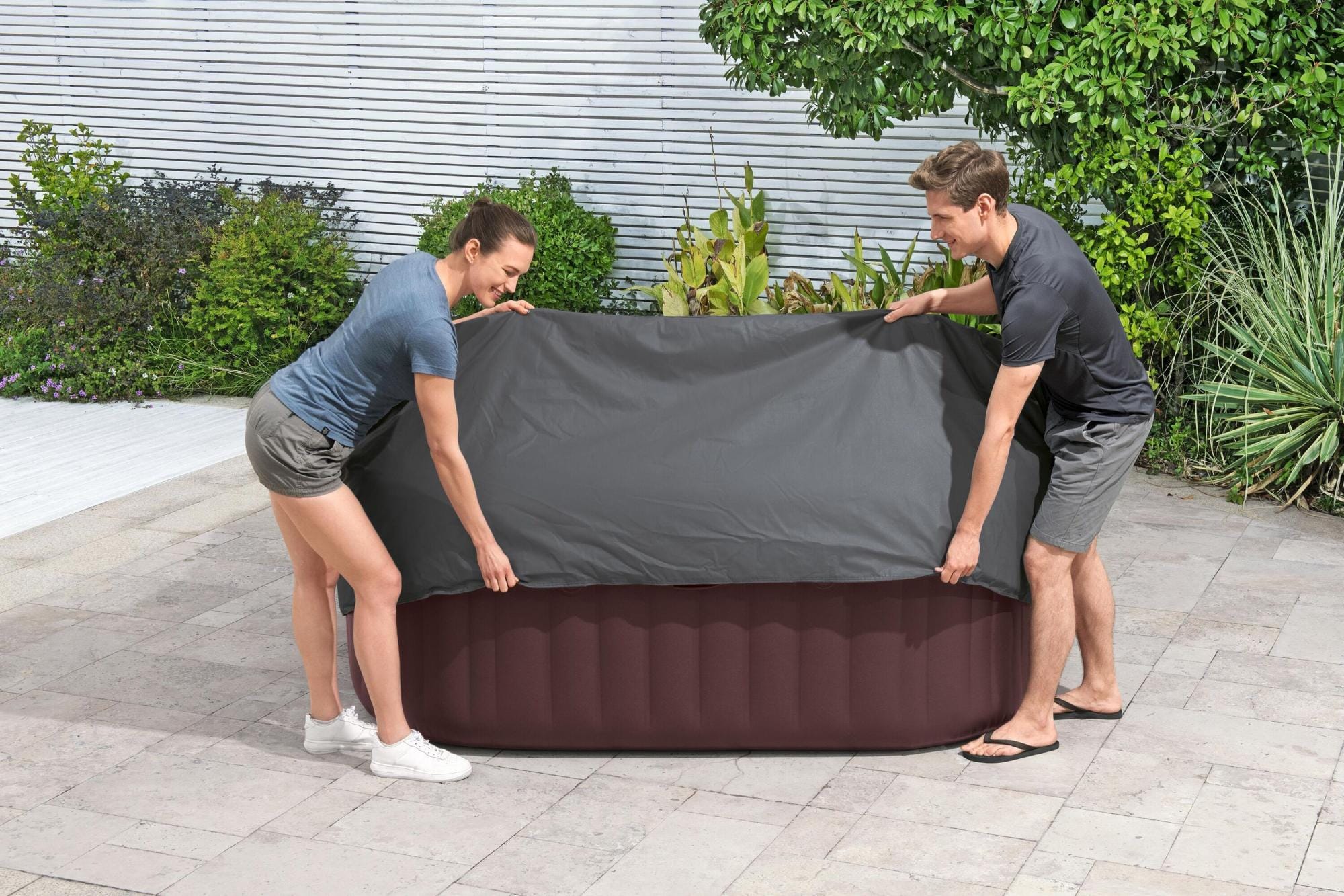 Coperture e Tappetini Copertura termica EnergySense per idromassaggi quadrati da 201x80 cm Bestway 1