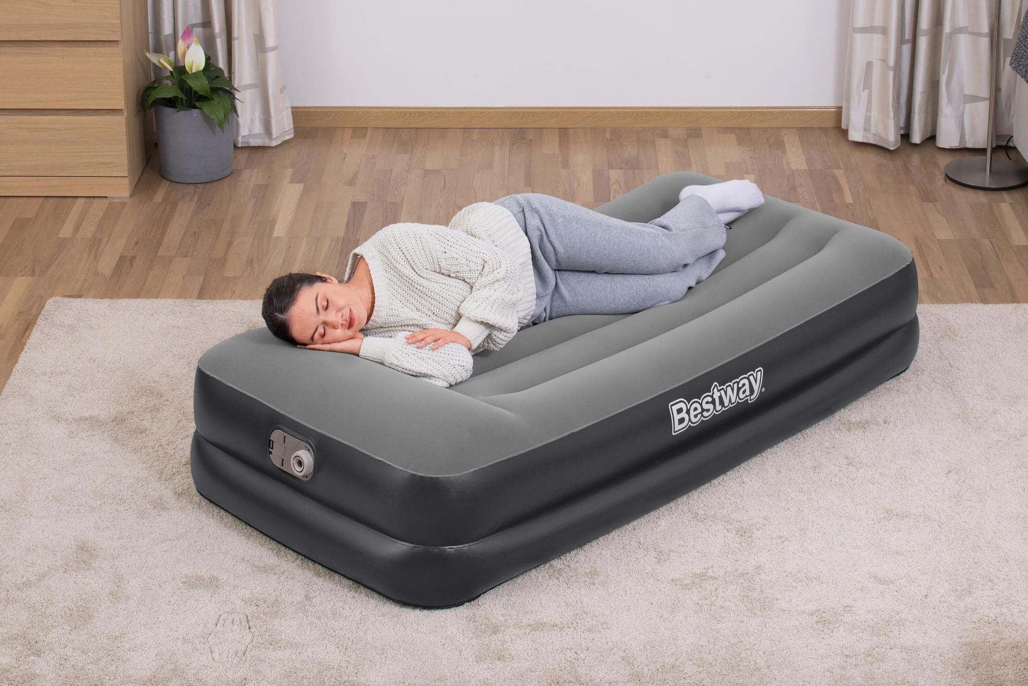 Materassi gonfiabili Materasso gonfiabile singolo Tritech da 191x97x46 cm Bestway 1