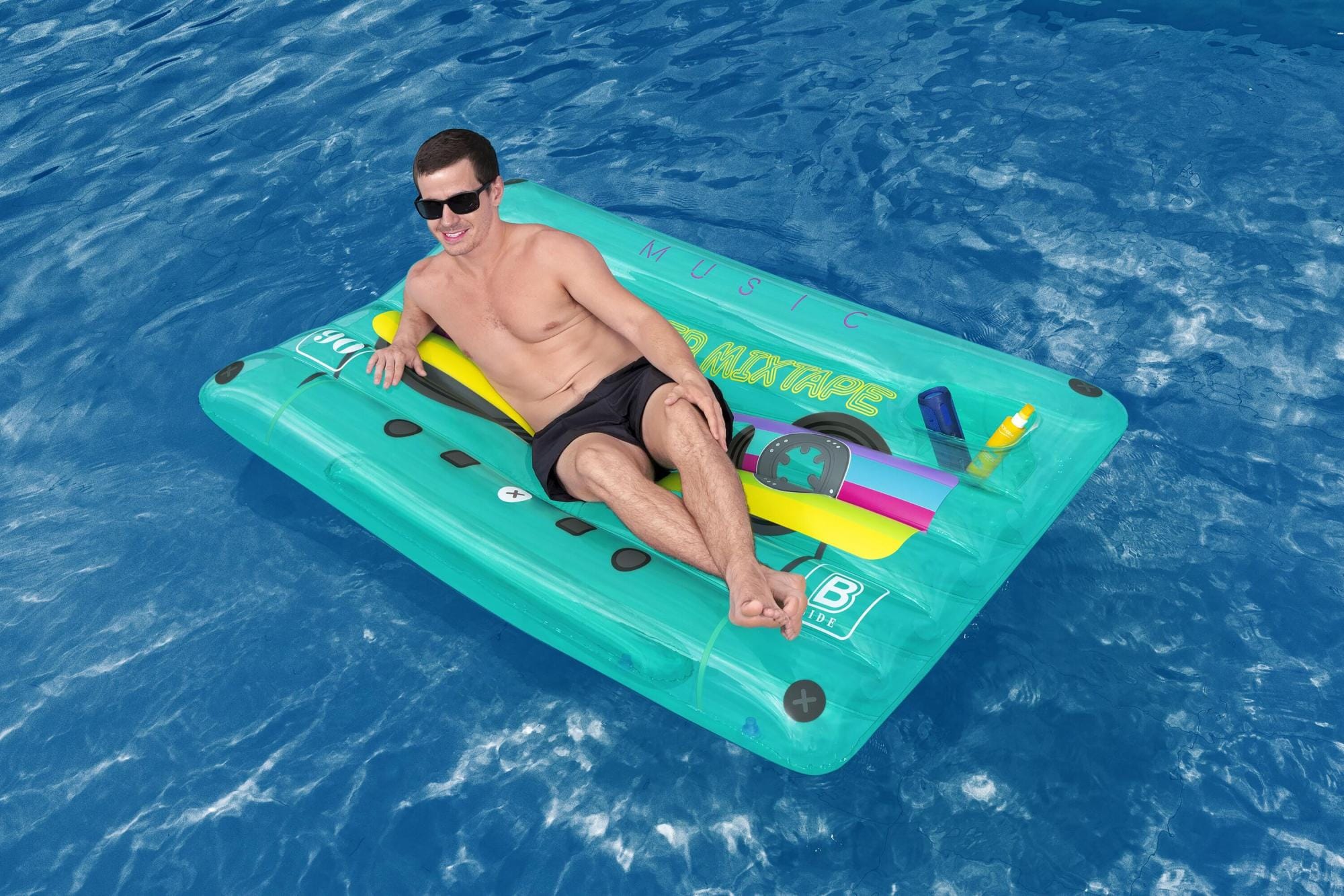 Gonfiabili mare per adulti Materassino gonfiabile Musicassetta Retrò Bestway 2