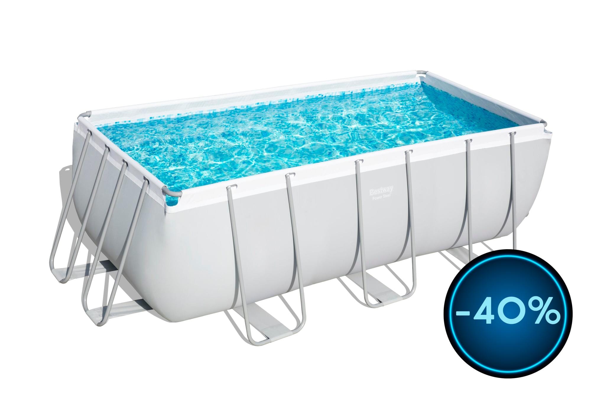 Piscine fuori terra Set piscina fuori terra rettangolare da 412x201x122 cm Bestway 1