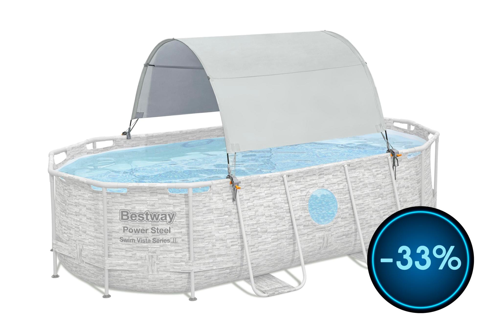 Accessori Piscine e Spa Tenda parasole per piscine fuori terra rettangolari e ovali Bestway 1