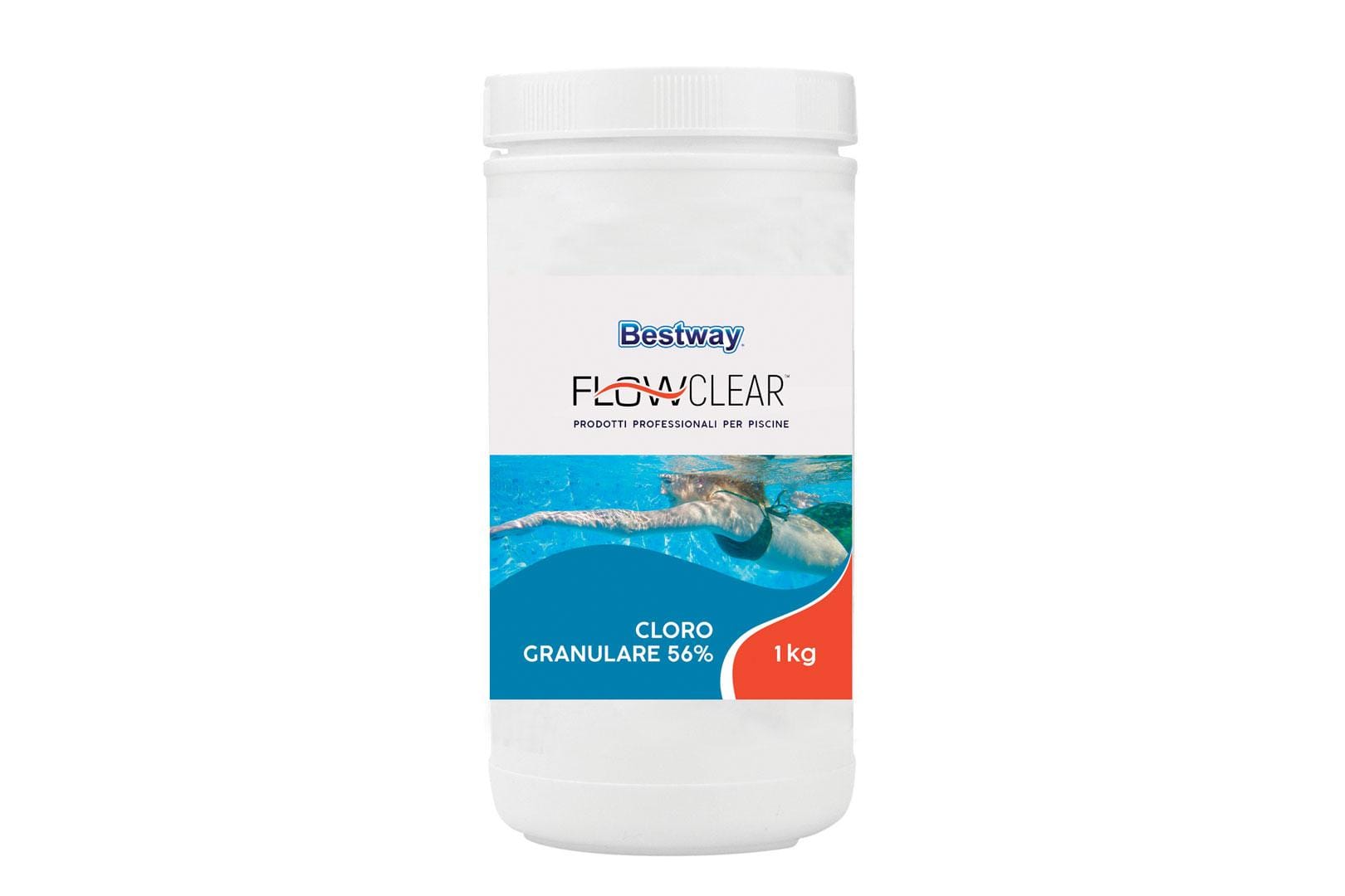 Trattamento chimico dell'acqua Cloro granulare 56% da 1 Kg  Bestway 1