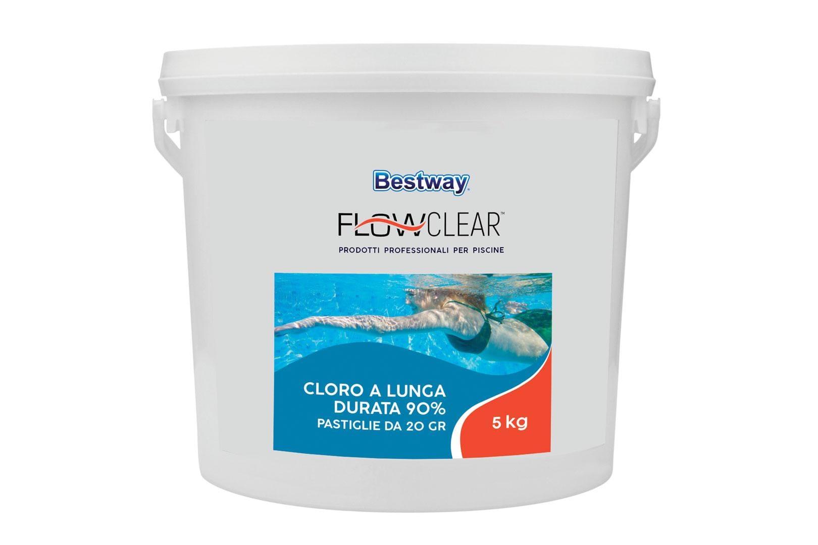 Trattamento chimico dell'acqua Cloro a lunga durata, pastiglie da 20 g (5 Kg) Bestway 1