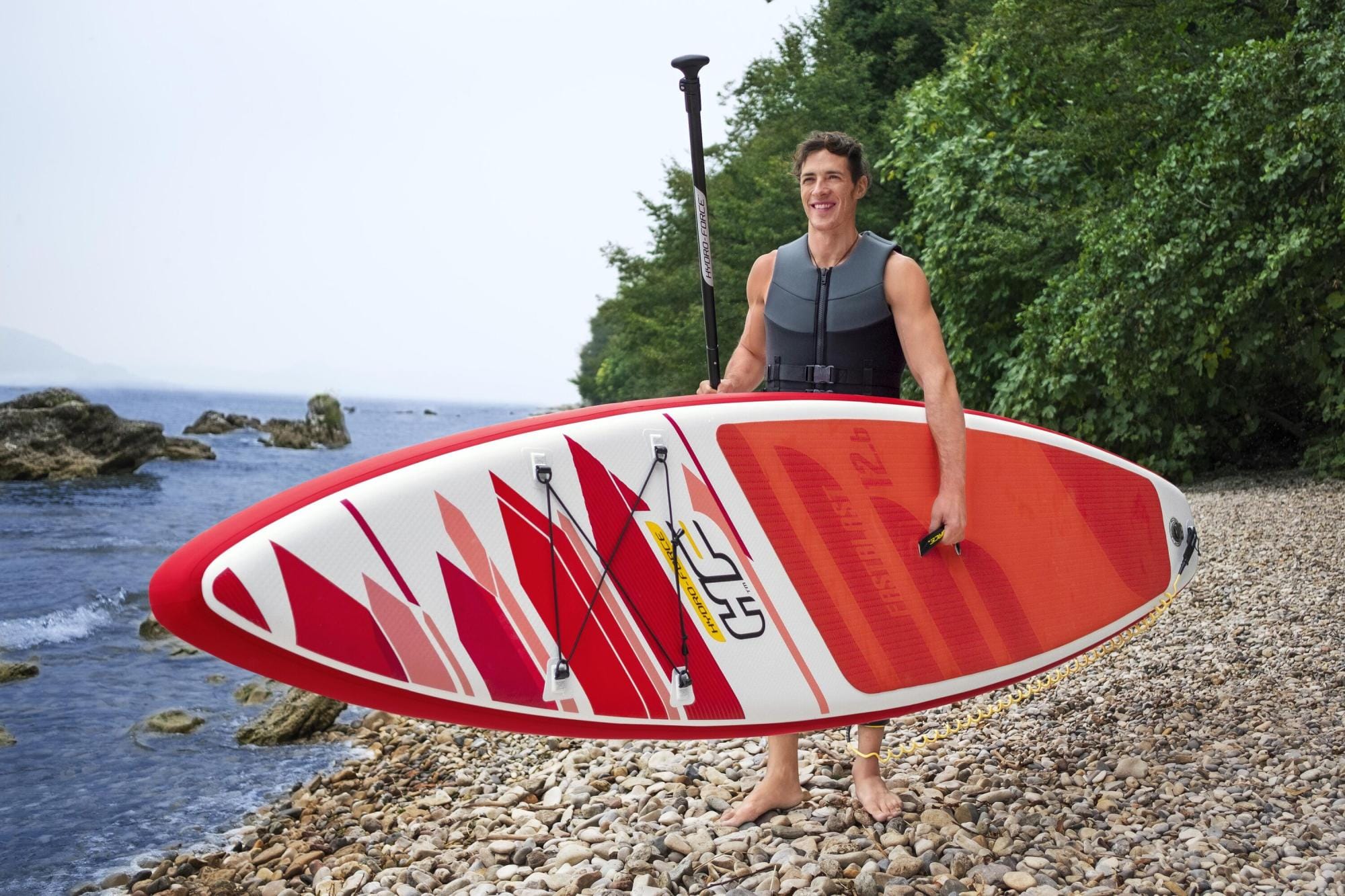 Sport Acquatici Tavola da SUP gonfiabile Fastblast Tech da 381x76 cm Bestway 4