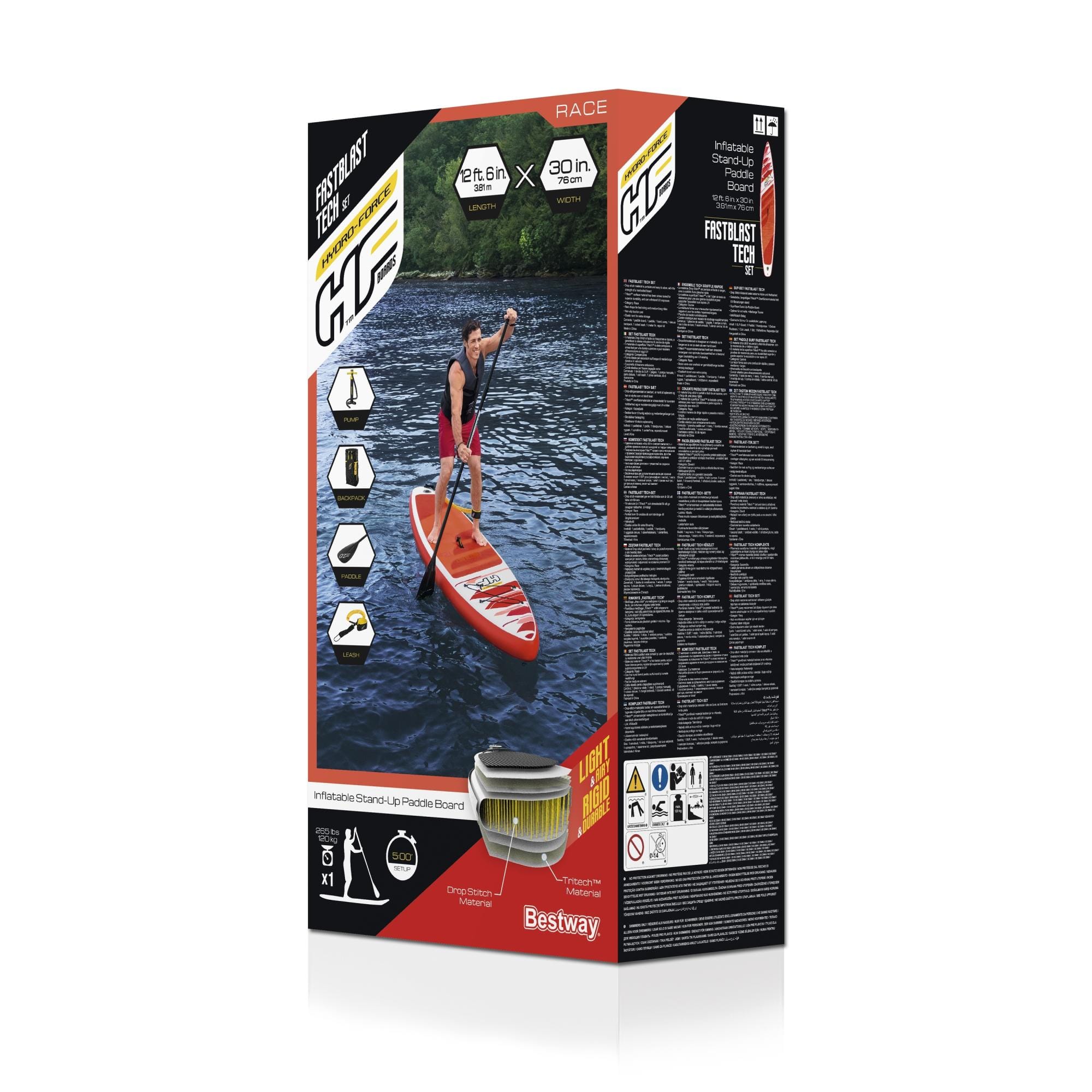 Sport Acquatici Tavola da SUP gonfiabile Fastblast Tech da 381x76 cm Bestway 8