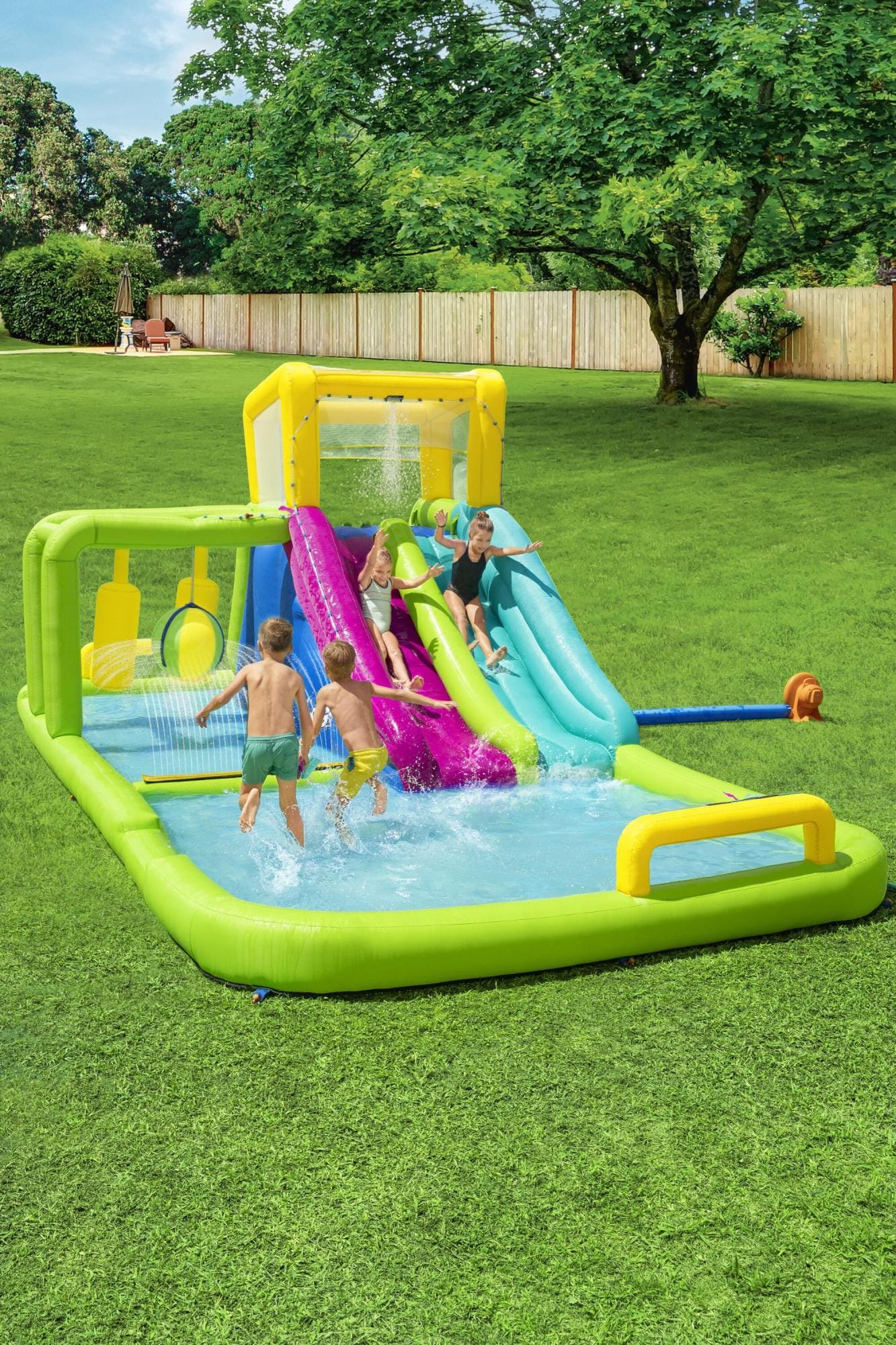 Giochi gonfiabili per bambini Parco acquatico gonfiabile Splash Course Bestway 1