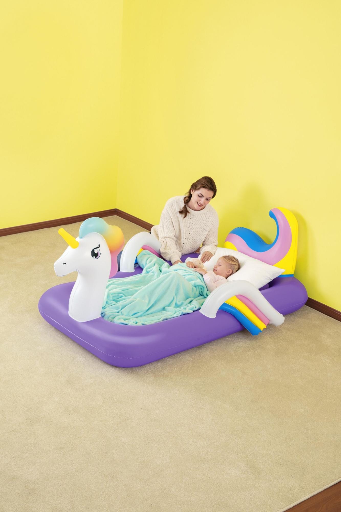 Giochi gonfiabili per bambini Materasso gonfiabile per bambini Unicorn DreamChaser Bestway 1
