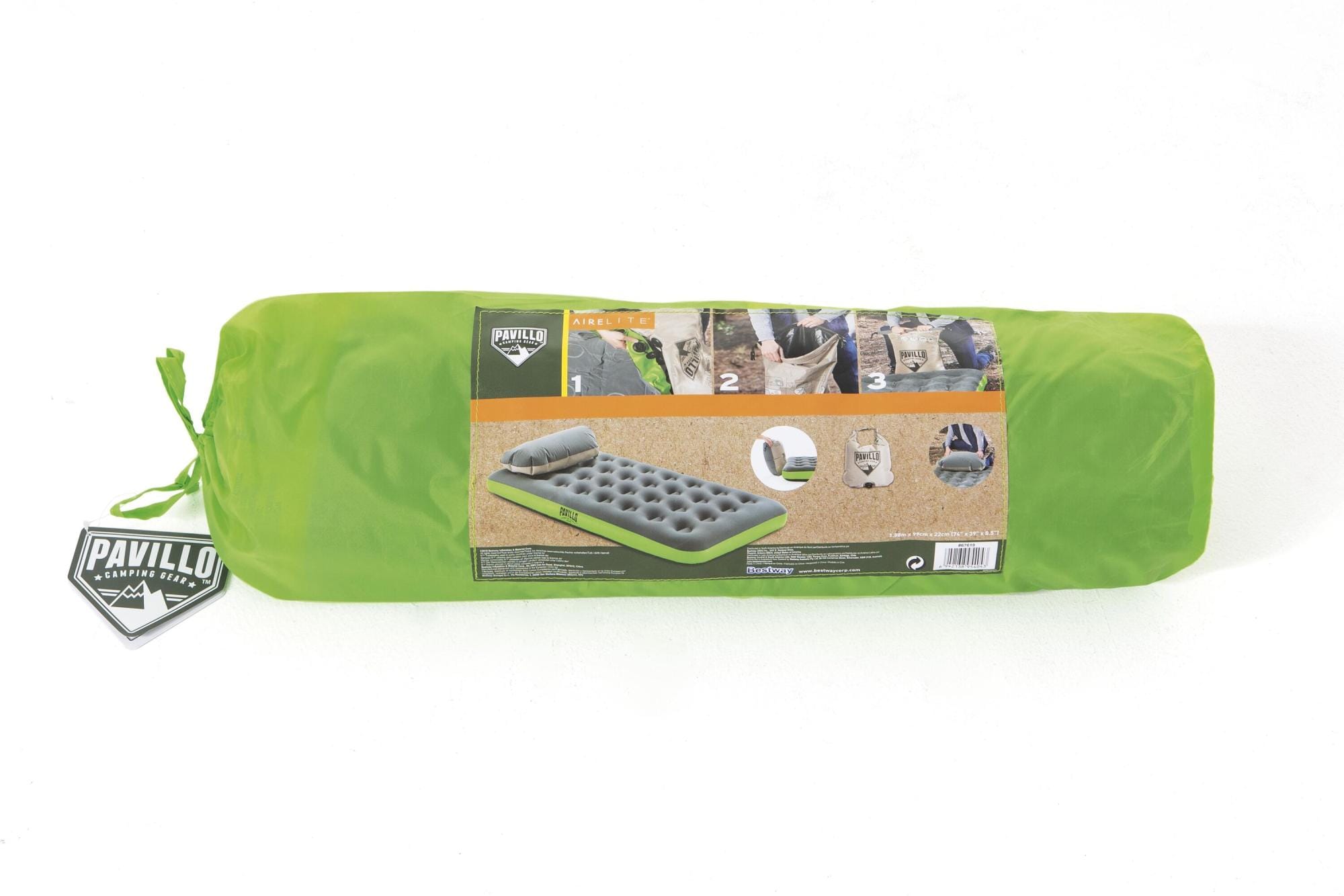 Materassi gonfiabili Materasso gonfiabile singolo Roll & Relax da 188x99x22 cm Bestway 8