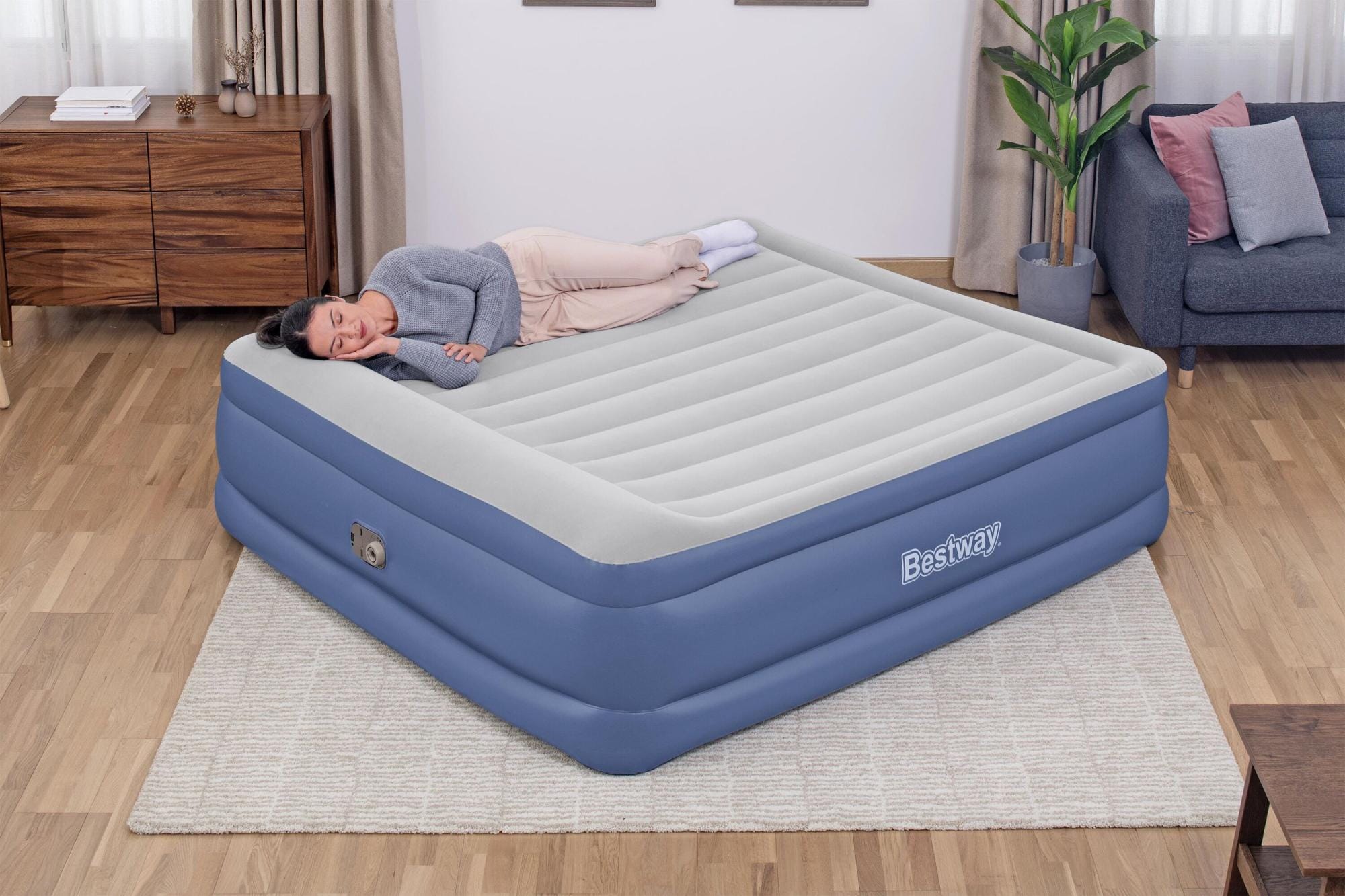 Materassi gonfiabili Materasso gonfiabile matrimoniale (king size) da 203x193x56 cm in Tritech Bestway 1