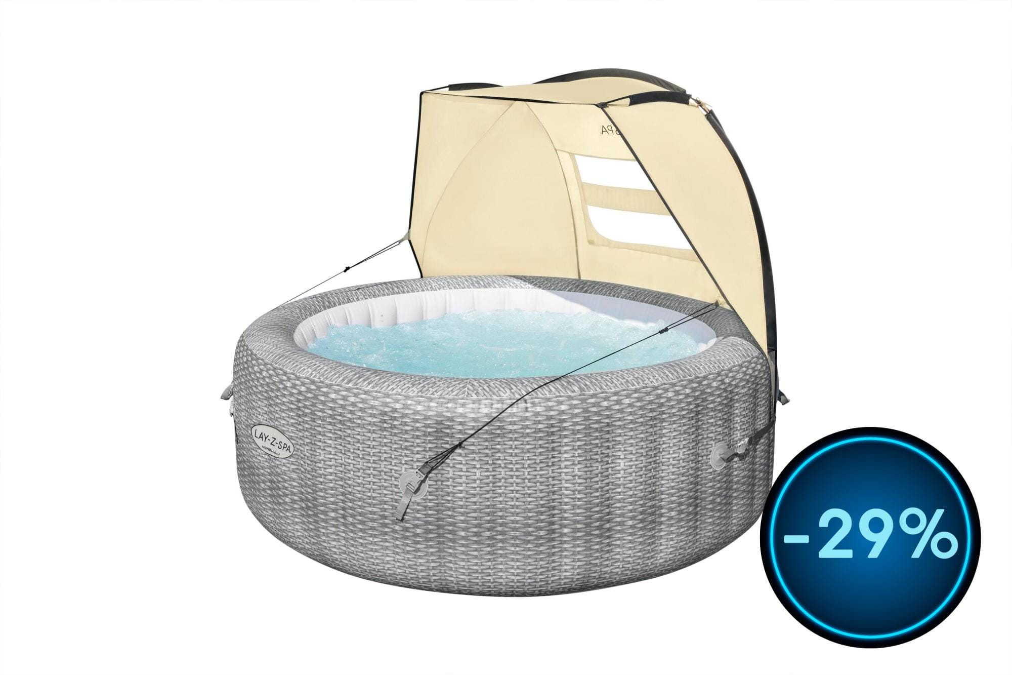 Accessori Piscine e Spa Tenda parasole per idromassaggi Lay-Z-Spa da 183x94x109 cm Bestway 1