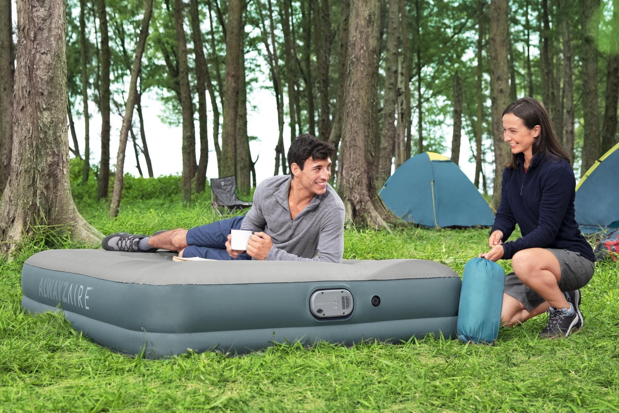 Materassi gonfiabili Materasso gonfiabile matrimoniale AlwayzAire - 203x152x36 cm Bestway 2