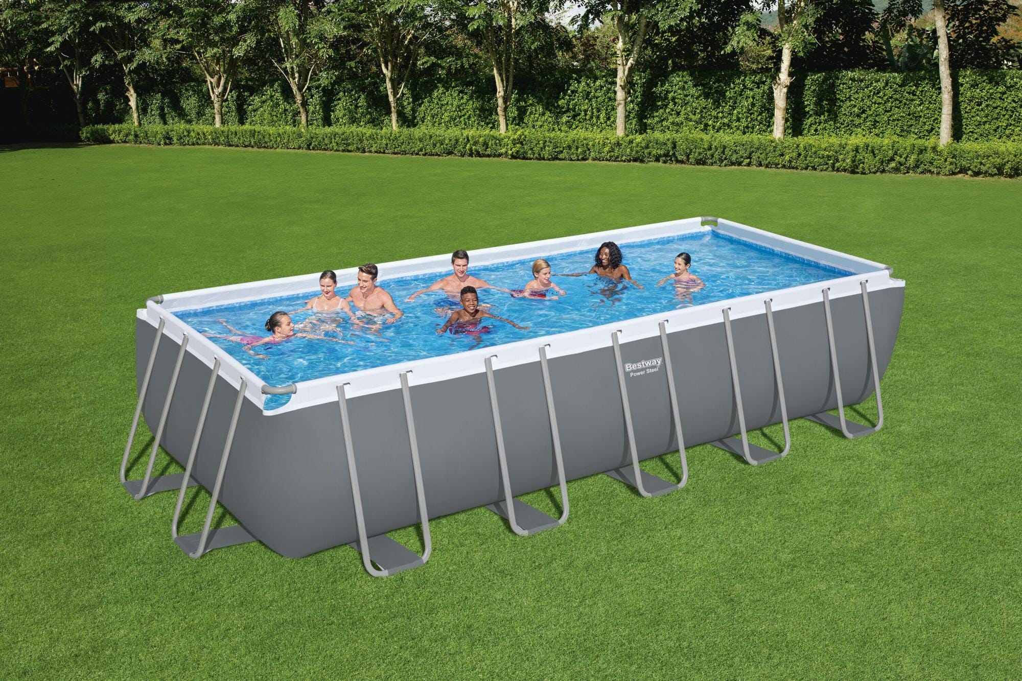 Piscine fuori terra Piscina base struttura e liner Power Steel da 640x274x132 cm Bestway 2
