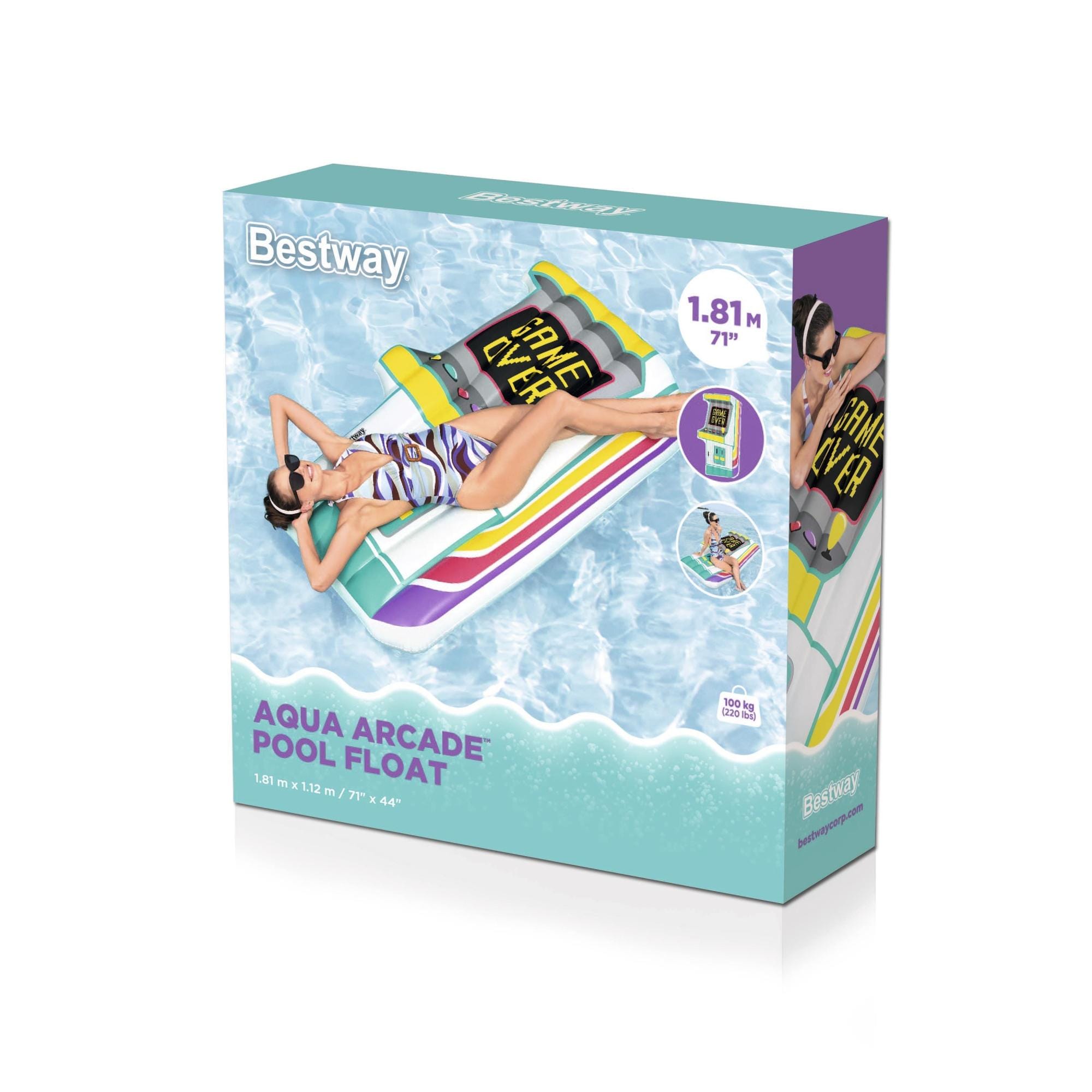 Gonfiabili mare per adulti Materassino da piscina Aqua Arcade Bestway 8