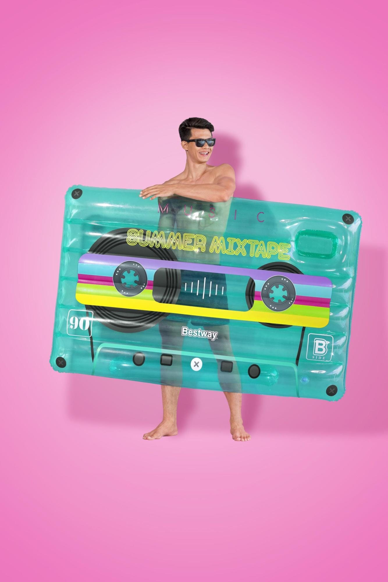 Gonfiabili mare per adulti Materassino gonfiabile Musicassetta Retrò Bestway 7