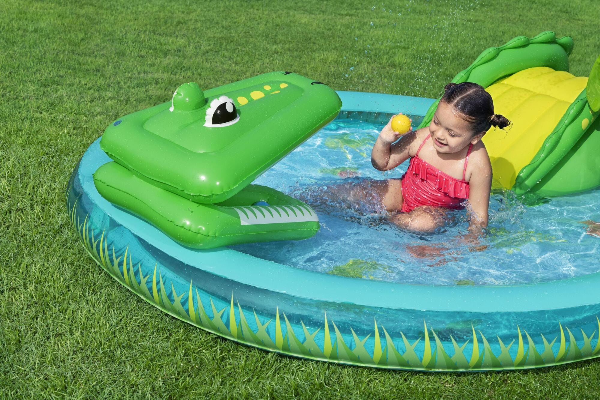 Giochi gonfiabili per bambini Playcenter gonfiabile Crocodile Cove per bambini Bestway 6