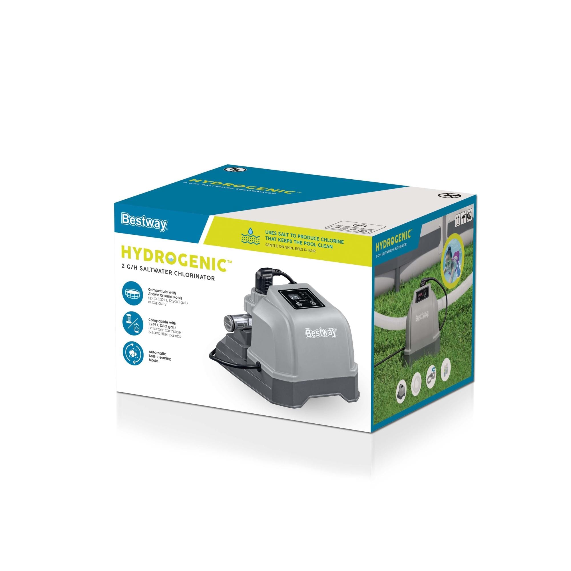 Trattamento chimico dell'acqua Cloratore a sale per piscina da 2 G/H Bestway 7