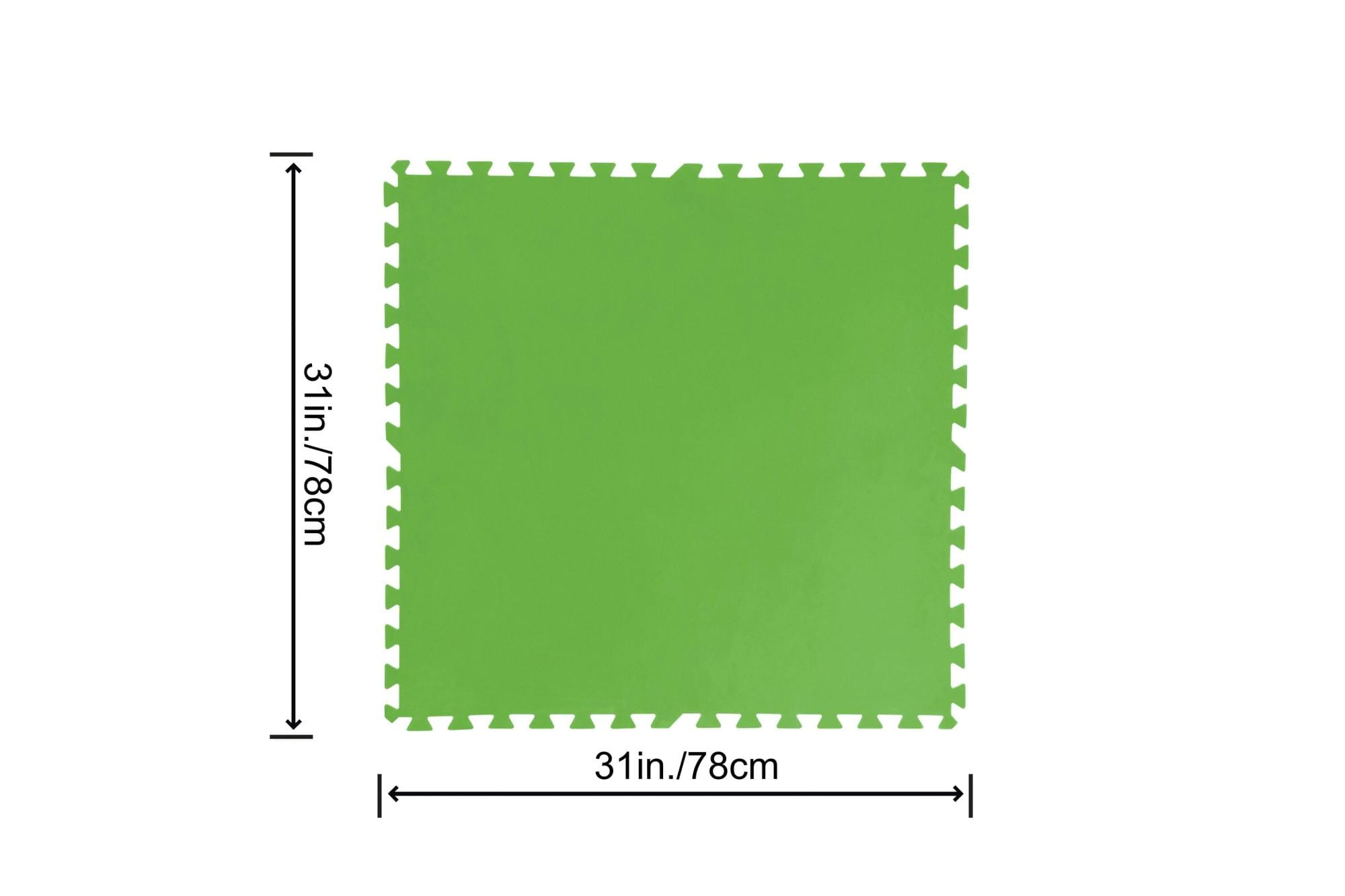 Accessori Piscine e Spa Tappeto sotto piscina componibile da 78x78 cm verde Bestway 1