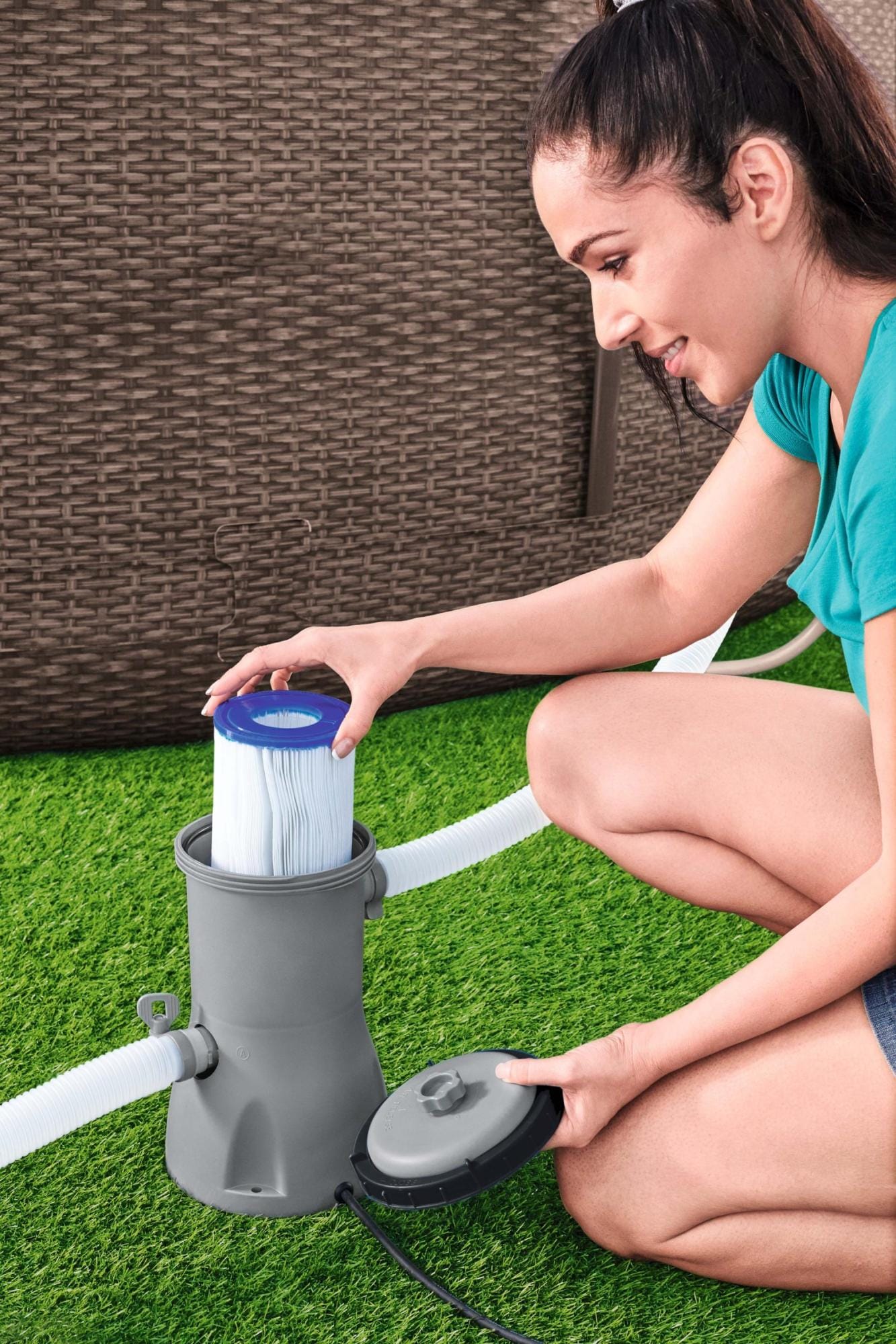 Pompe di filtraggio e Cartucce Pompa filtro a cartuccia tipo II da 3.028 L/h Bestway 1