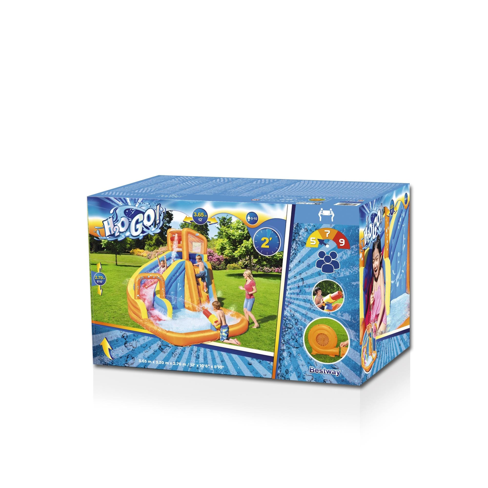 Giochi gonfiabili per bambini Parco acquatico gonfiabile Turbo Splash Constant Air Bestway 13