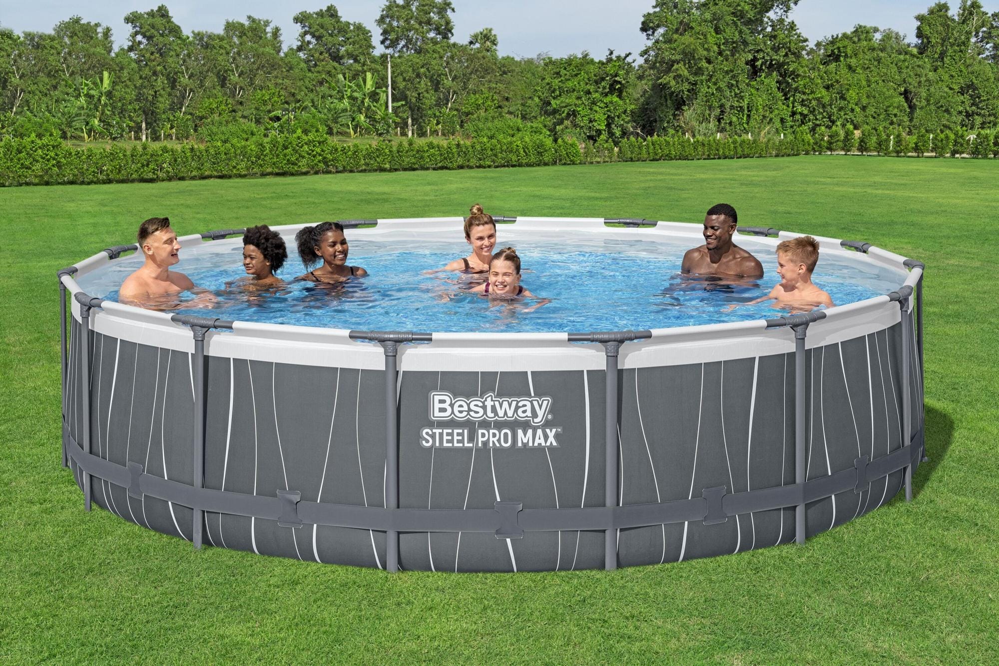 Piscine fuori terra Piscina base struttura e liner Steel pro Max da 457x107 cm Bestway 3