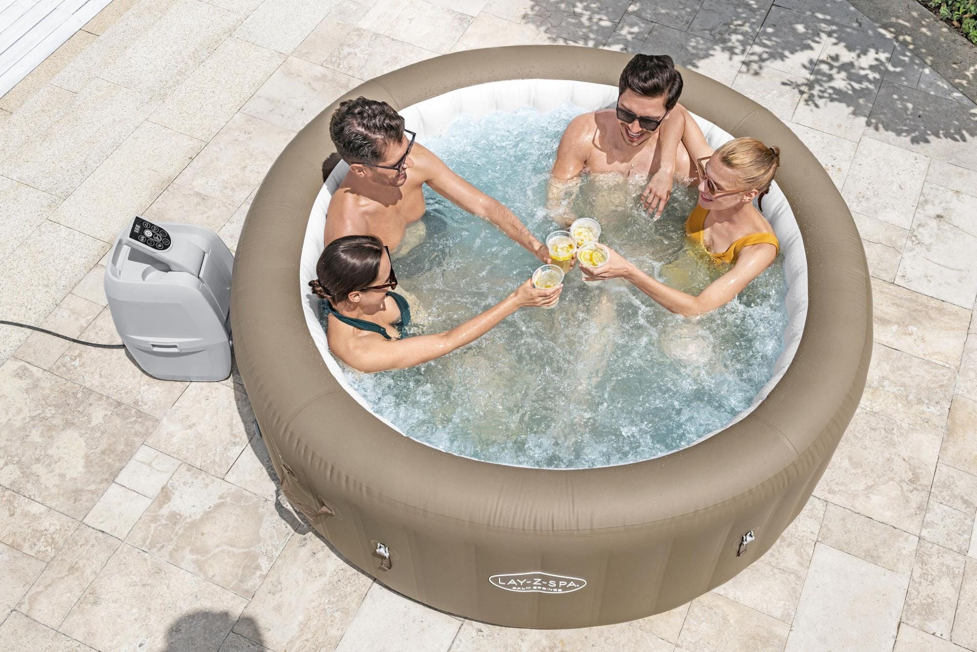 Idromassaggi gonfiabili Lay-Z-Spa Idromassaggio gonfiabile Palm Springs AirJet, per 4-6 persone Bestway 1