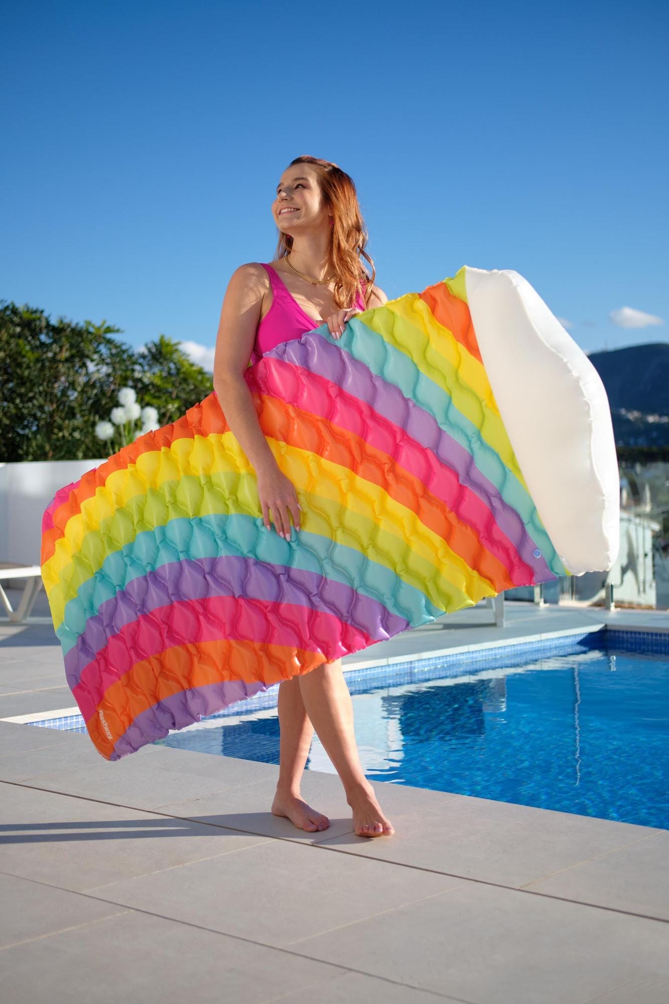 Gonfiabili mare per adulti Materassino gonfiabile Rainbow Dreams Bestway 1