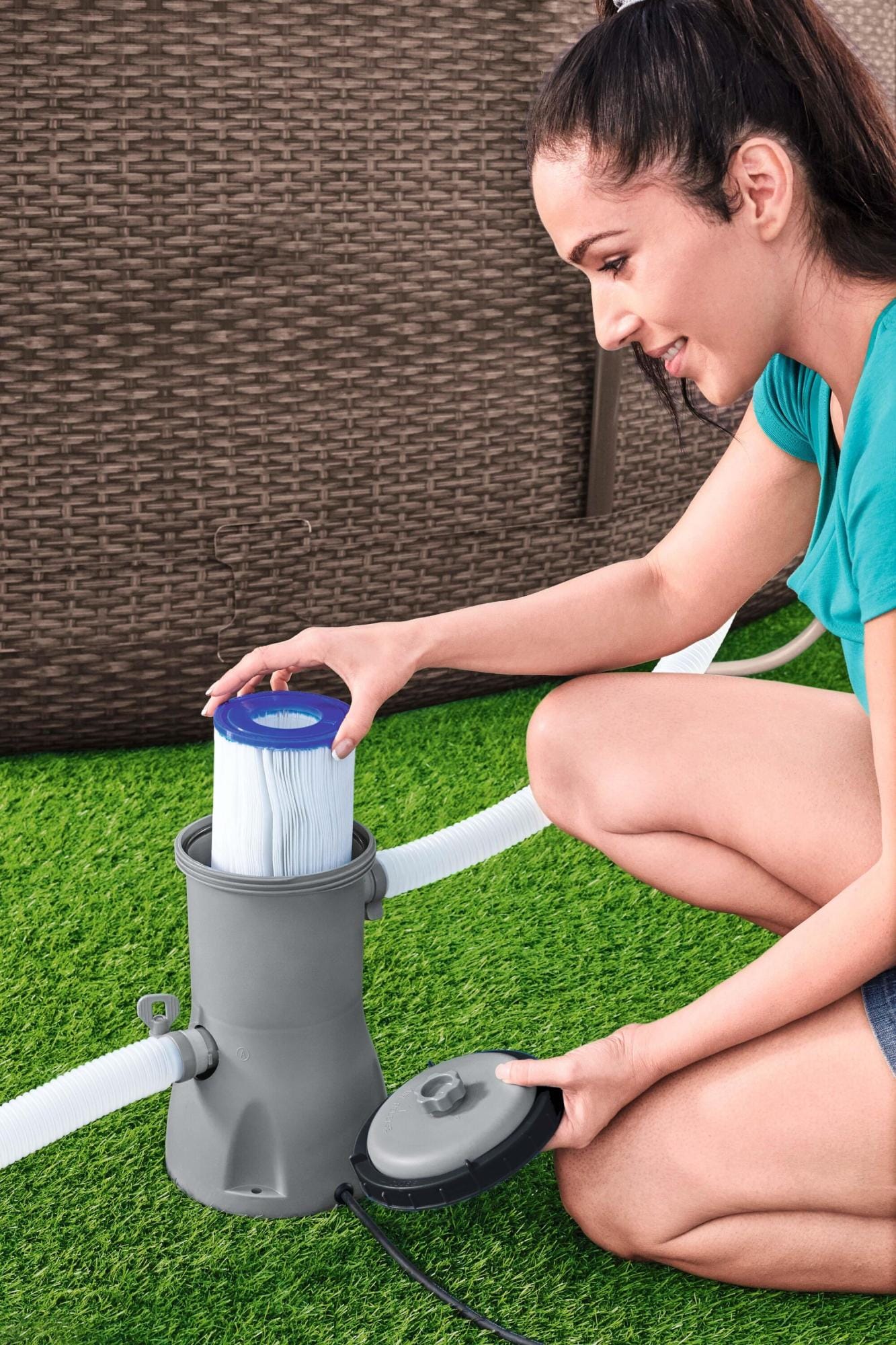 Pompe di filtraggio e Cartucce Pompa filtro a cartuccia tipo II da 3.028 L/h Bestway 1