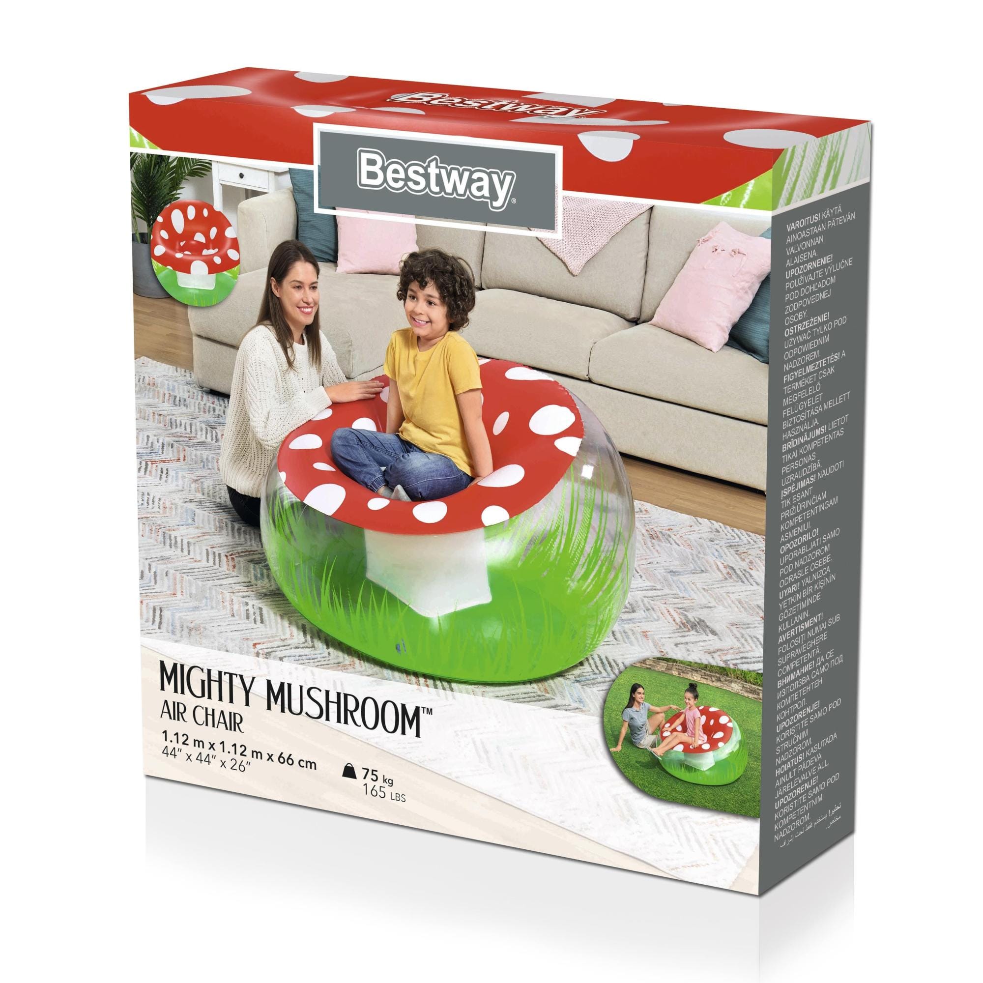 Giochi gonfiabili per bambini Pouf gonfiabile Mushroom Bestway 8