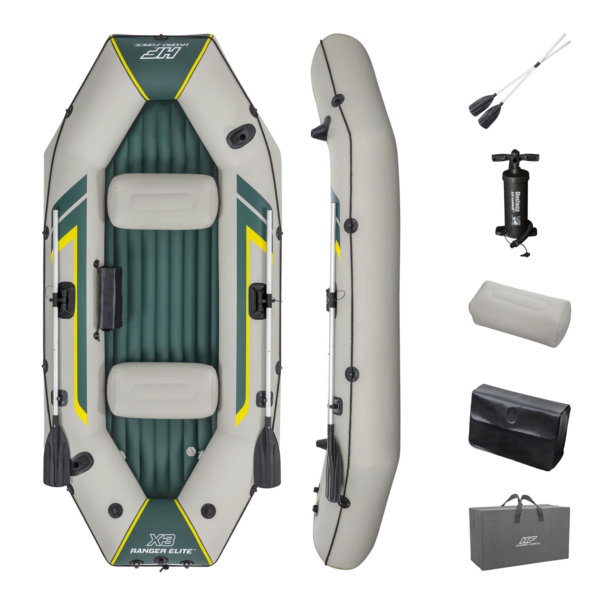 Sport Acquatici Gommone Ranger Elite, 3 posti da 295x130x46 cm Bestway 1
