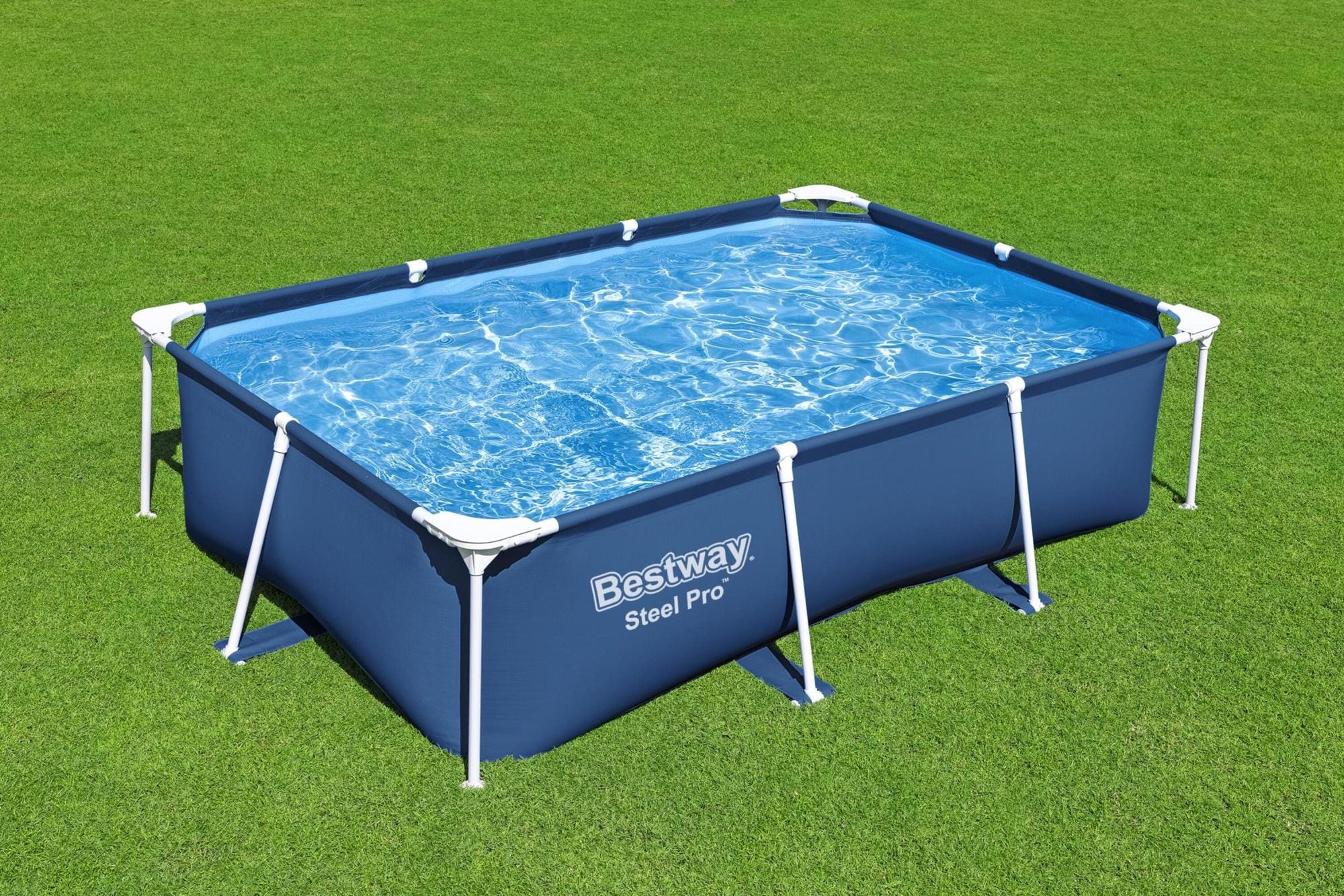 Piscine fuori terra Piscina base struttura e liner rettangolare Power Steel da 259x170x61 cm Bestway 2