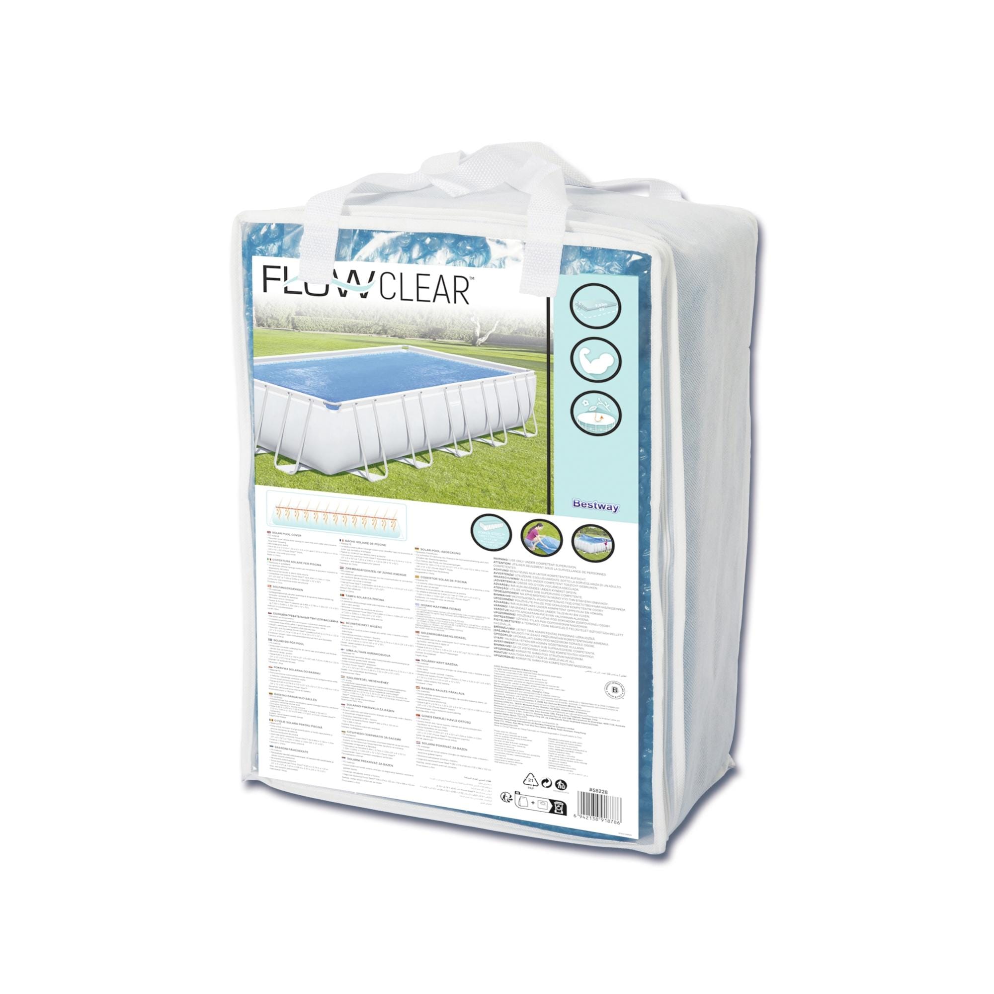 Coperture e Tappetini Copertura rettangolare adattabile da 732X366X132 cm Bestway 5