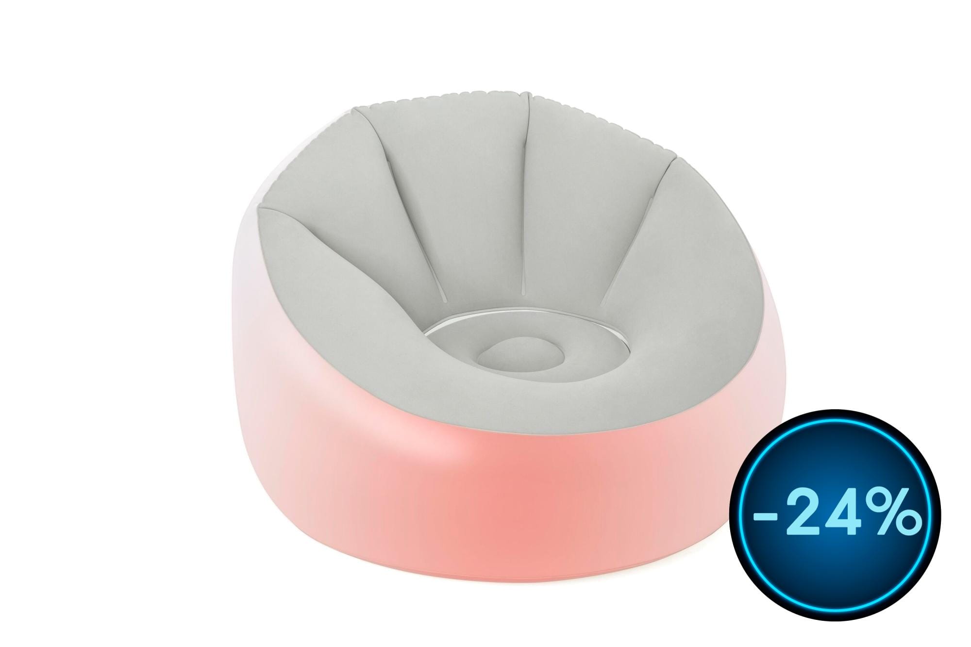 Arredo gonfiabile casa e giardino Pouf gonfiabile grande con luce LED integrata Bestway 1