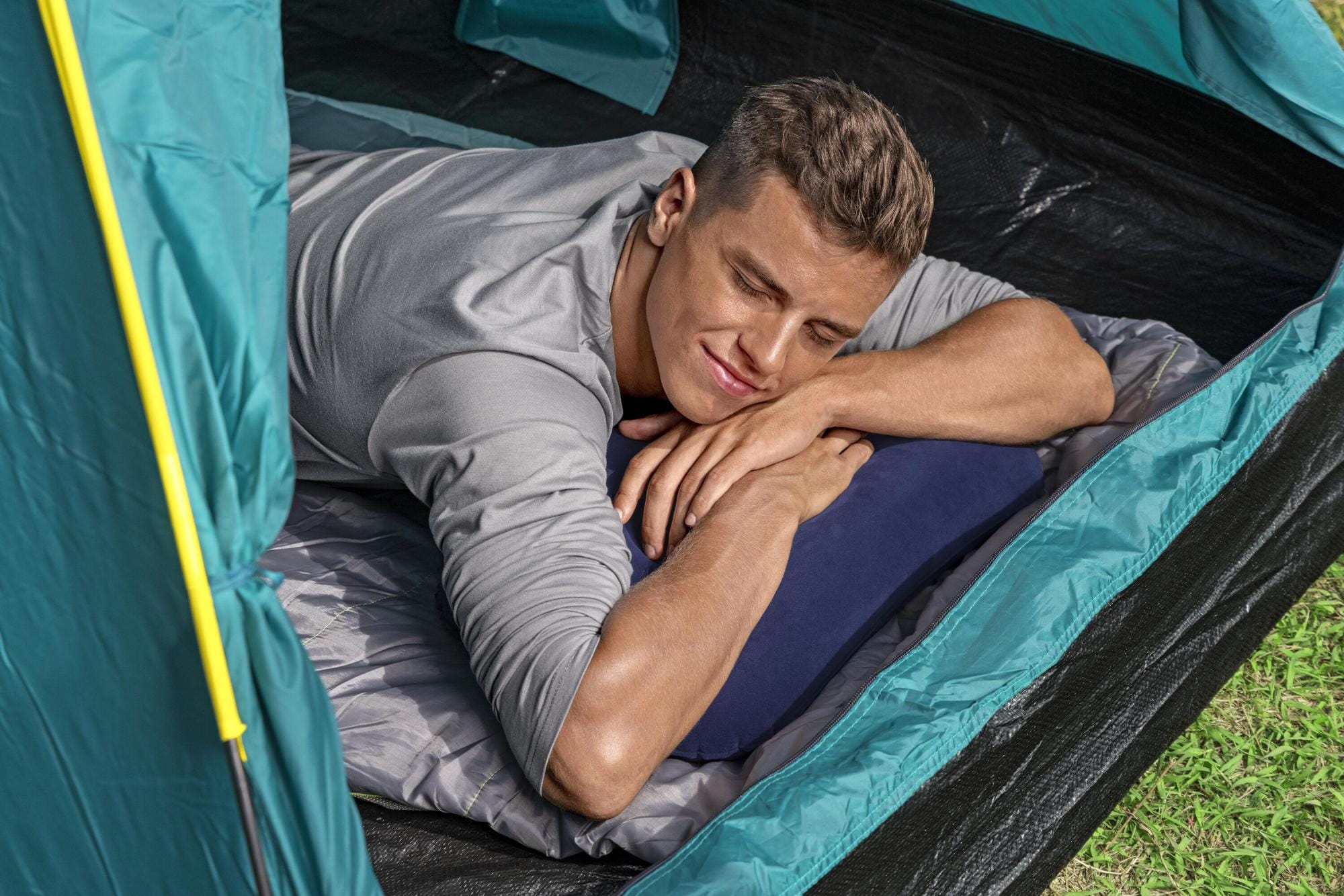 Campeggio Cuscino gonfiabile blu da viaggio Bestway 4
