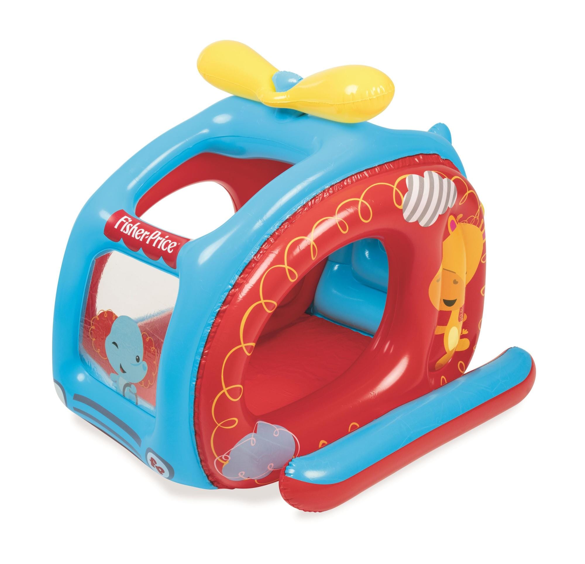 Giochi gonfiabili per bambini Playcenter gonfiabile Elicottero Fisher-Price con palline Bestway 10