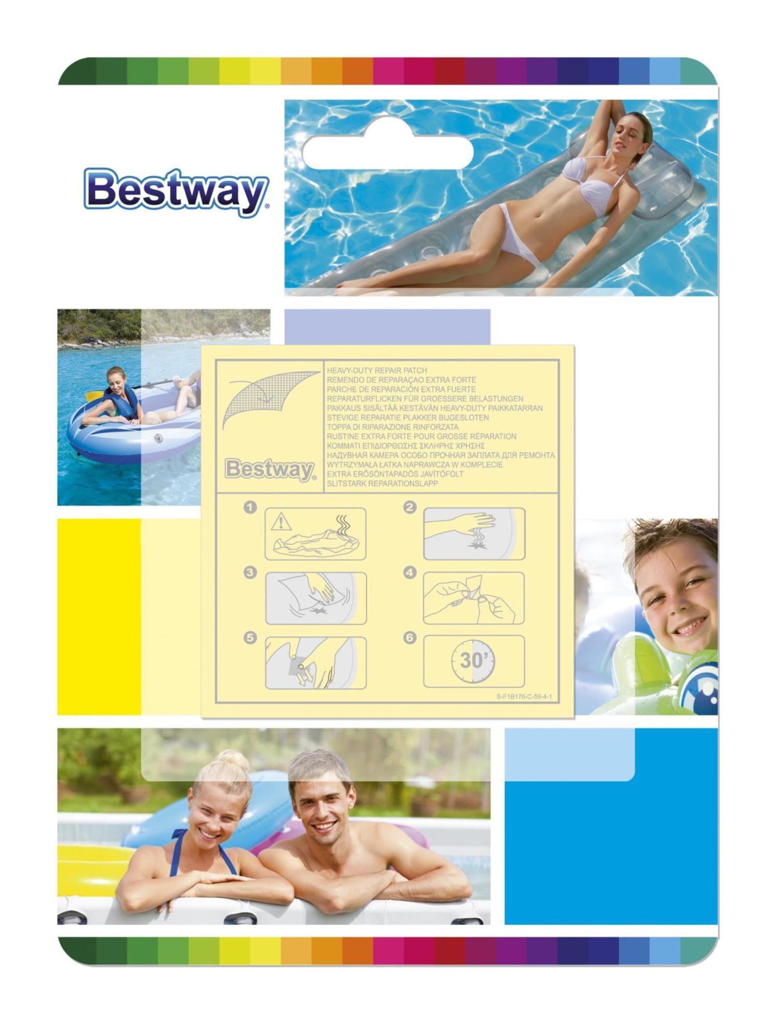 Accessori Piscine e Spa Toppa di riparazione da 6,5x6,5 cm Bestway 1
