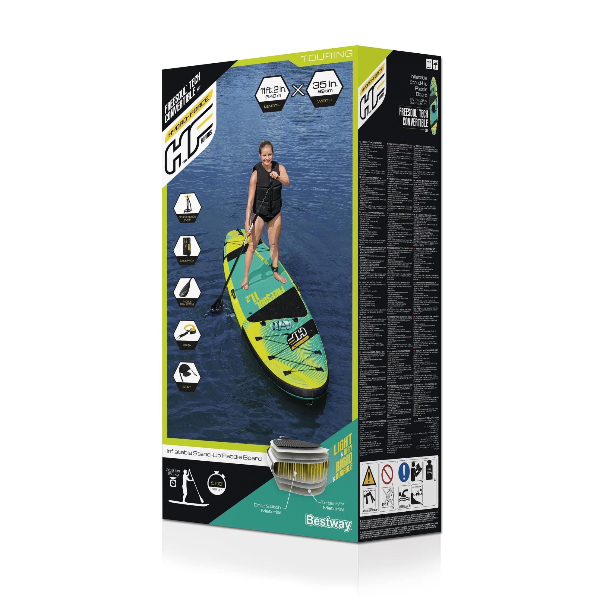 Sport Acquatici Tavola da SUP e kayak Freesoul Tech 2 da 340x89x15 cm Bestway 10