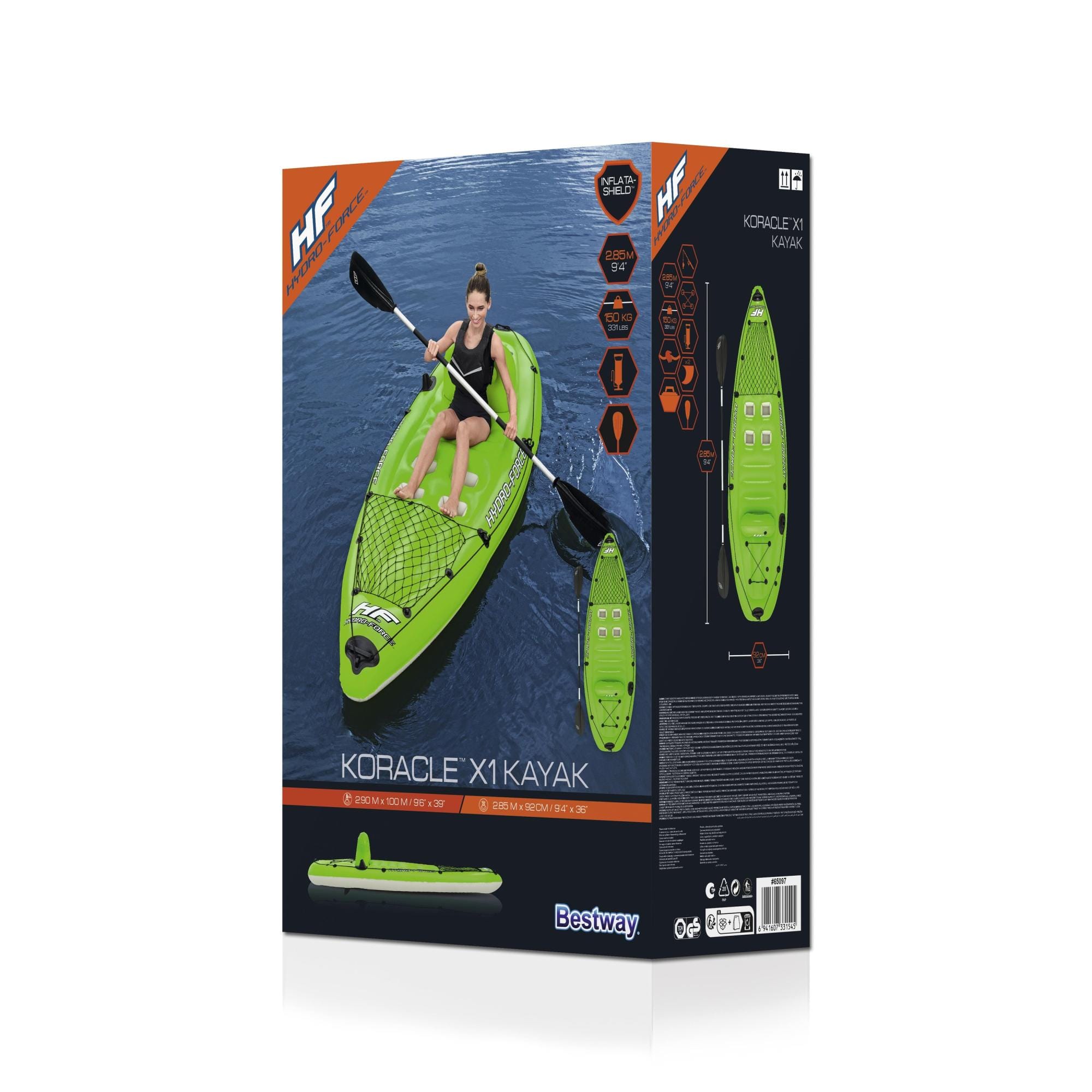 Sport Acquatici Kayak gonfiabile da pesca Koracle da 285x92 cm Bestway 8