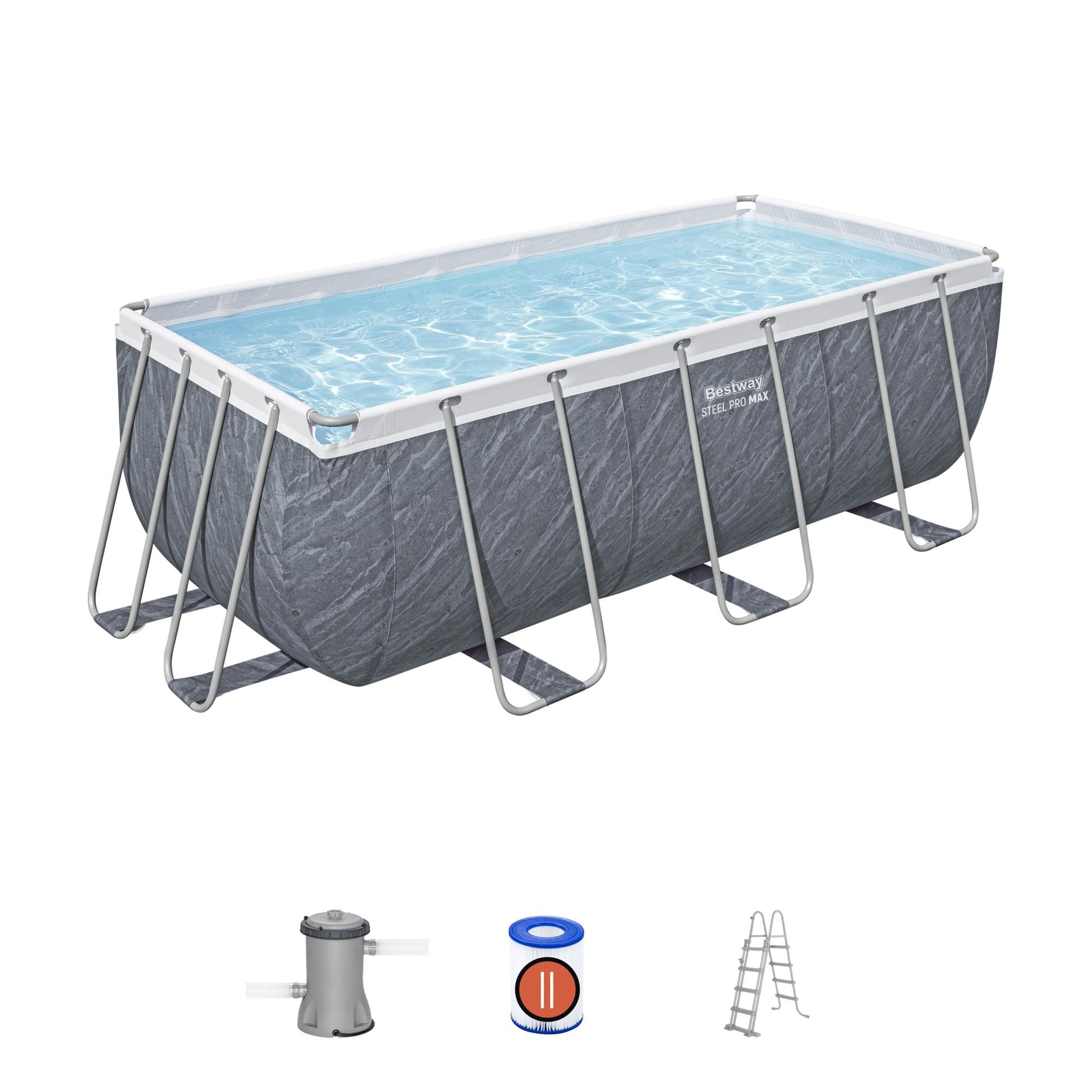 Piscine fuori terra Set piscina fuori terra Steel pro Max 412x201x122 cm Bestway 1