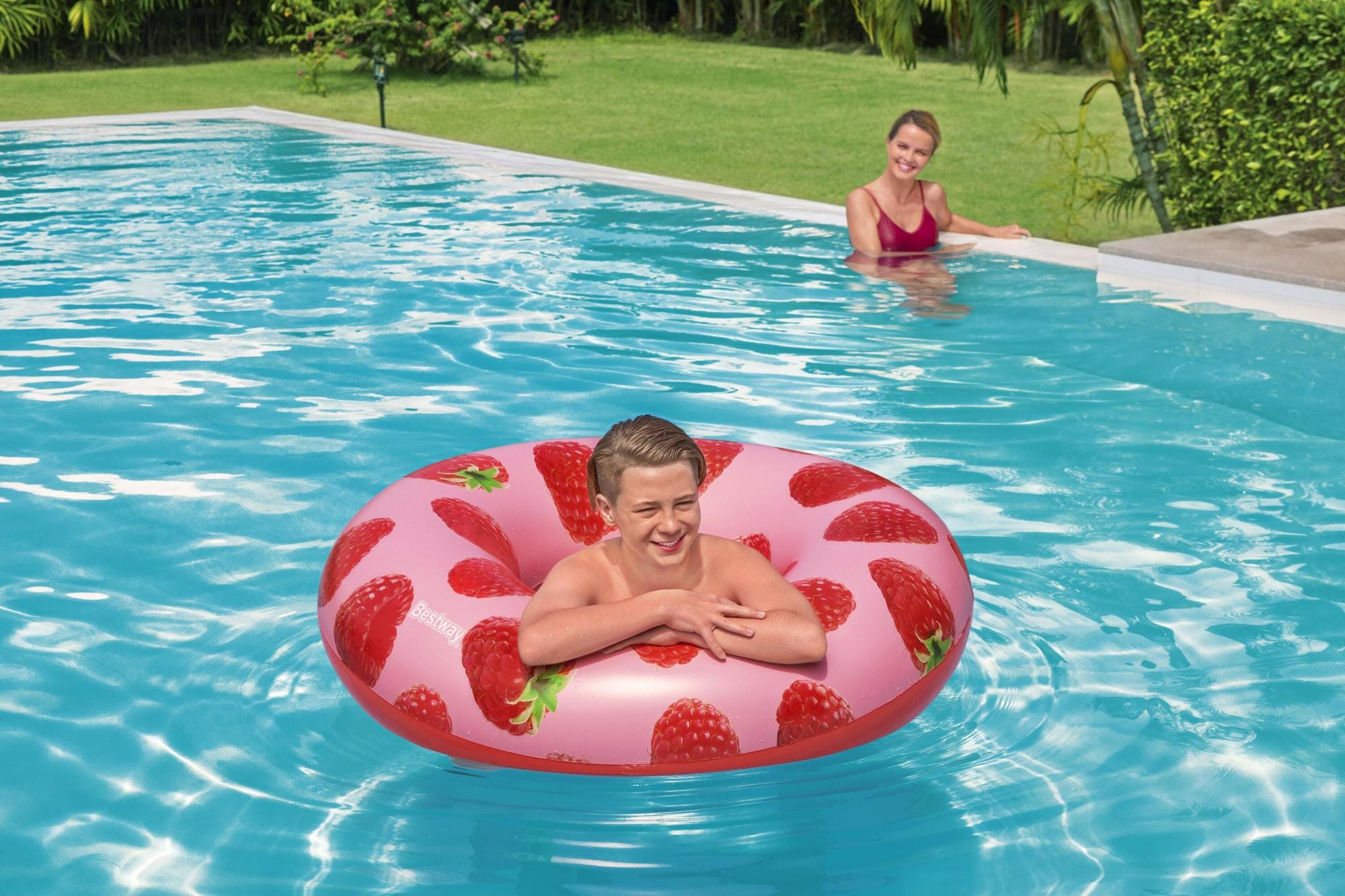 Gonfiabili mare per adulti Ciambella gonfiabile Lampone Bestway 3