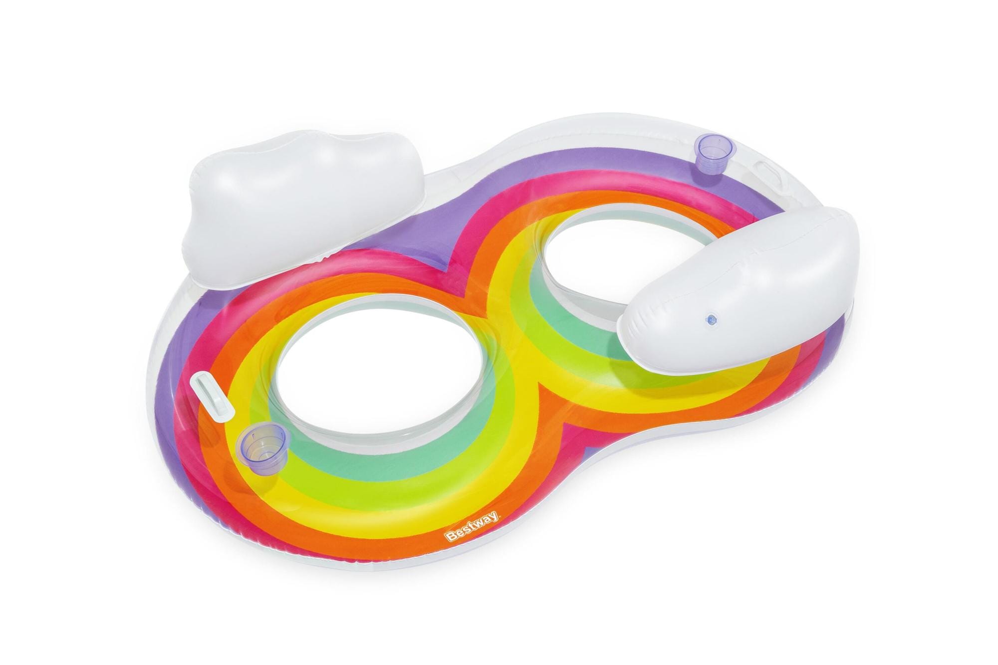 Gonfiabili mare per adulti Ciambella gonfiabile a due posti Rainbow Dreams Bestway 1