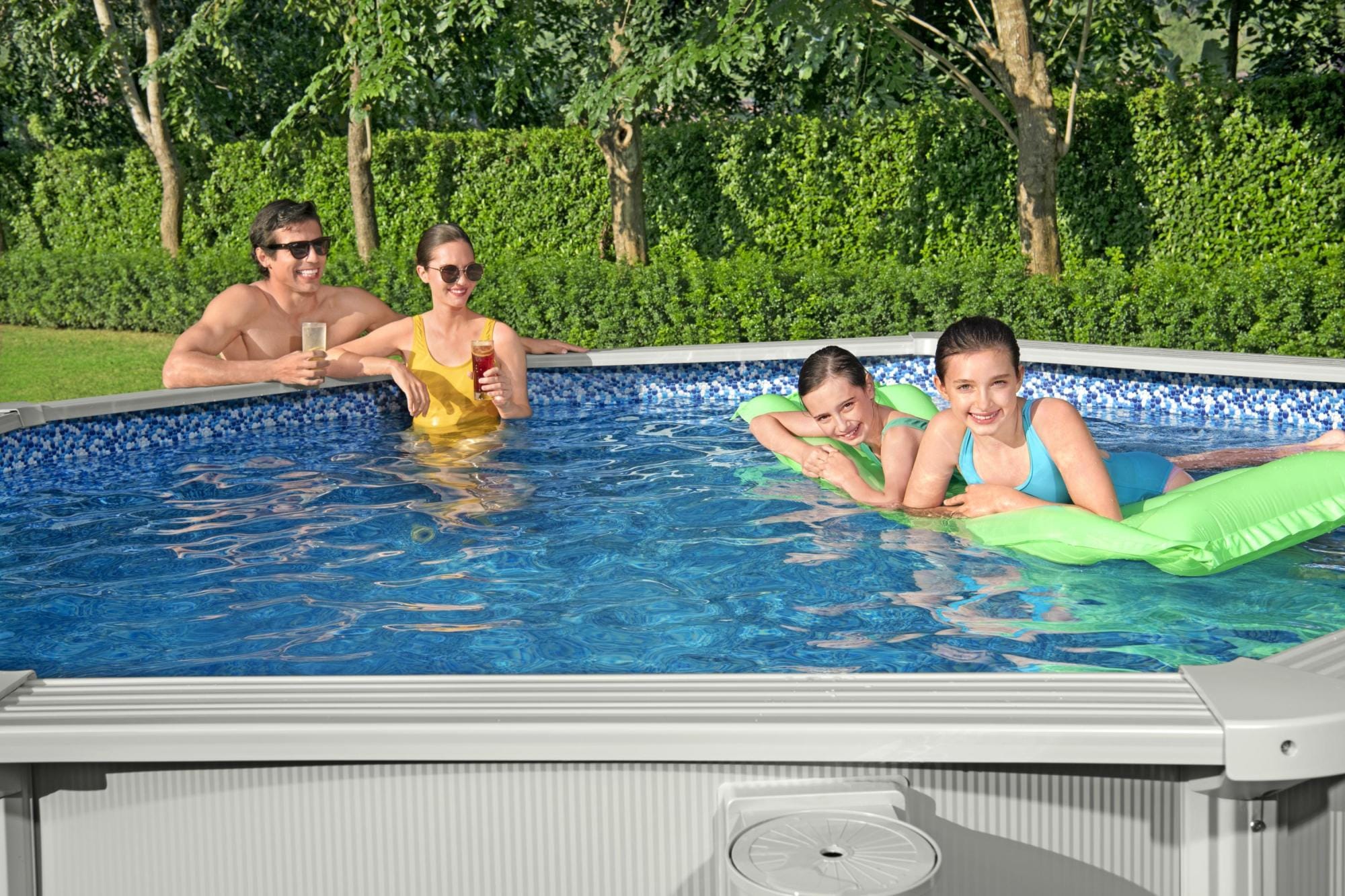 Piscine fuori terra Set piscina fuori terra rotonda Hydrium da 360x120 cm grigio Bestway 5