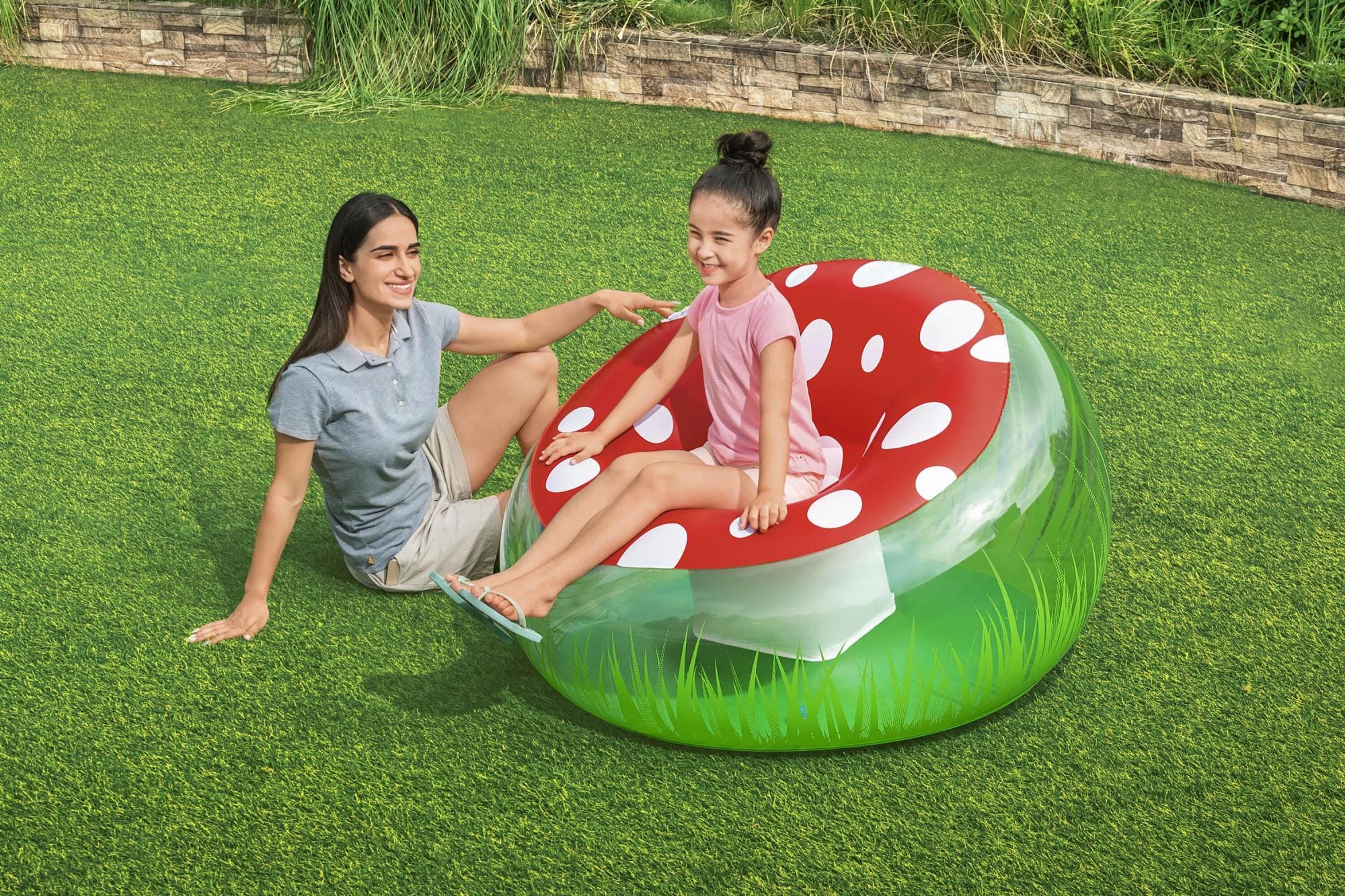 Giochi gonfiabili per bambini Pouf gonfiabile Mushroom Bestway 4